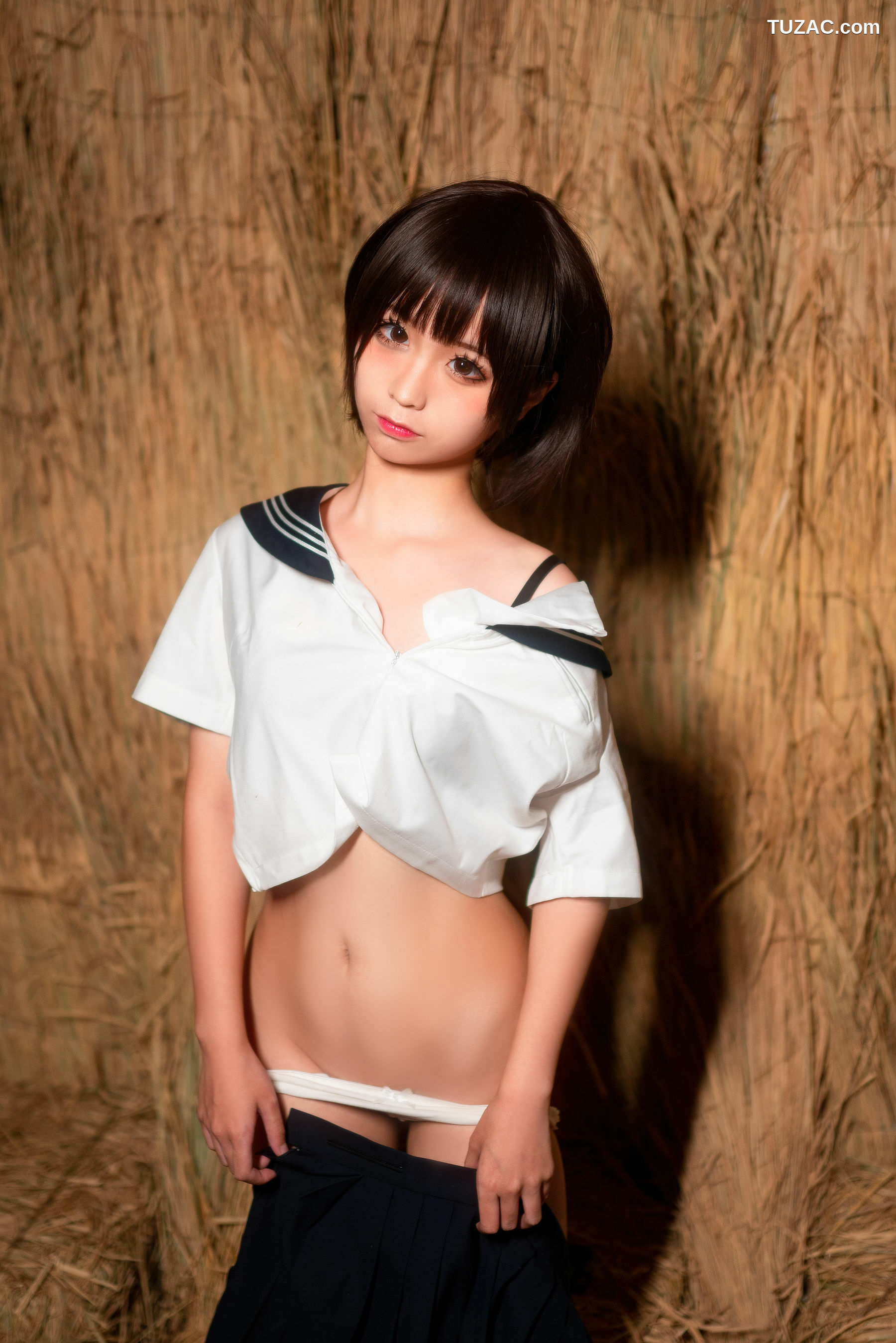 网络美女_蠢沫沫 《稻草里的少女》 写真集