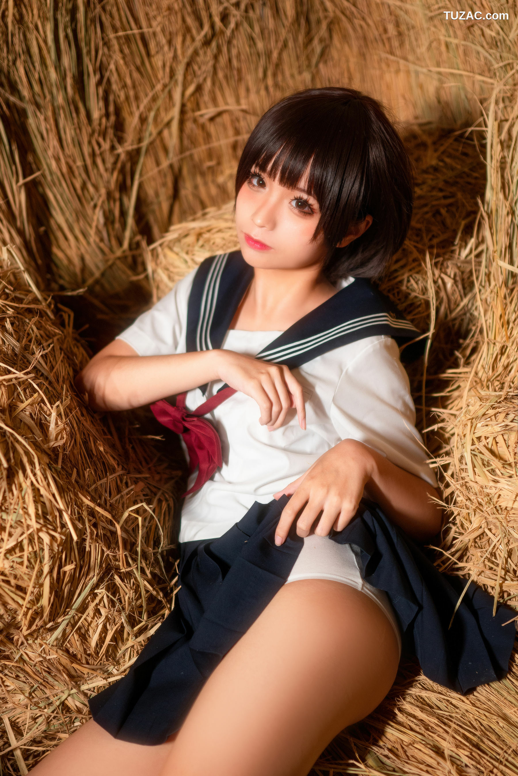 网络美女_蠢沫沫 《稻草里的少女》 写真集
