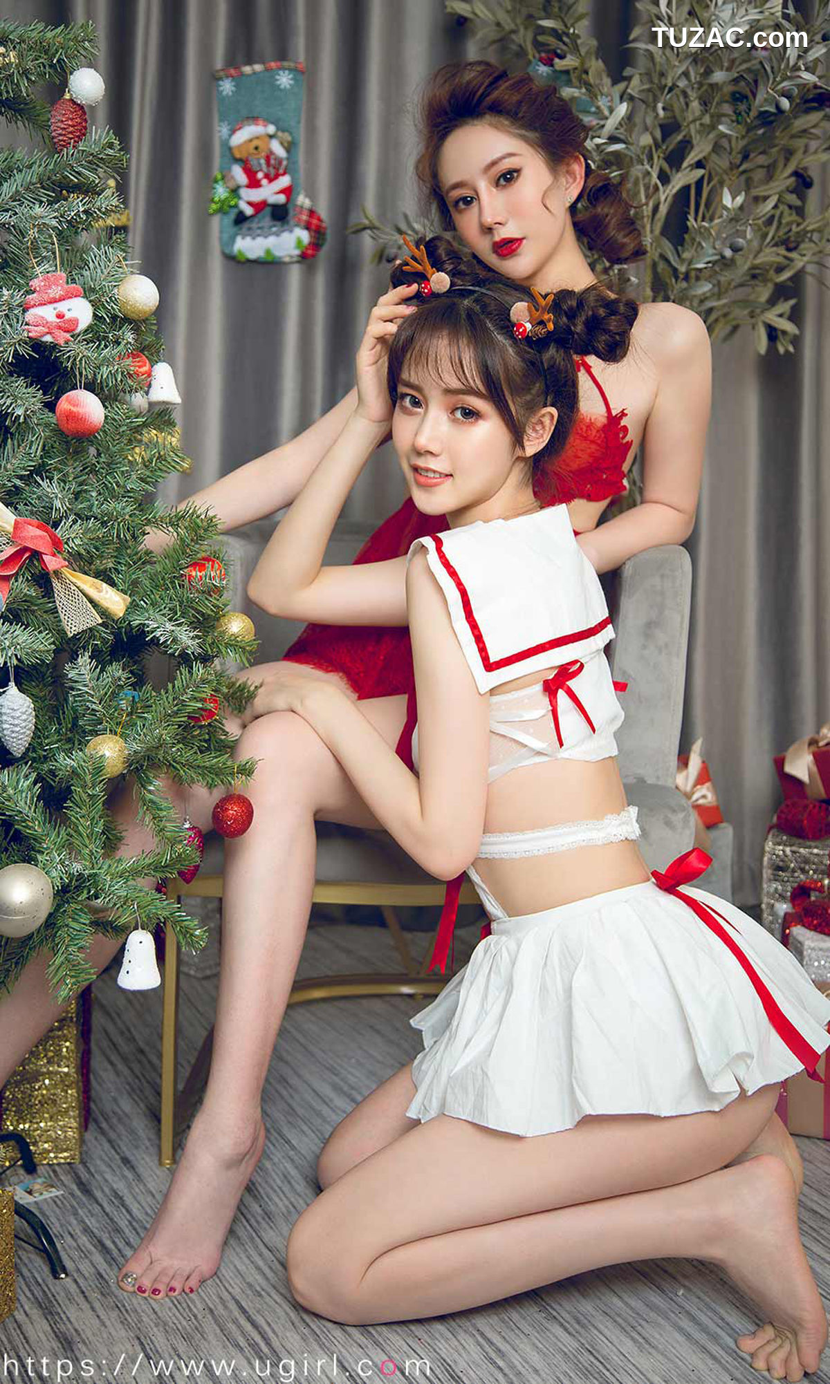 UGirlsApp尤果圈爱尤物-1680-苏小曼-唐小糖-《圣诞姐妹来狂欢》