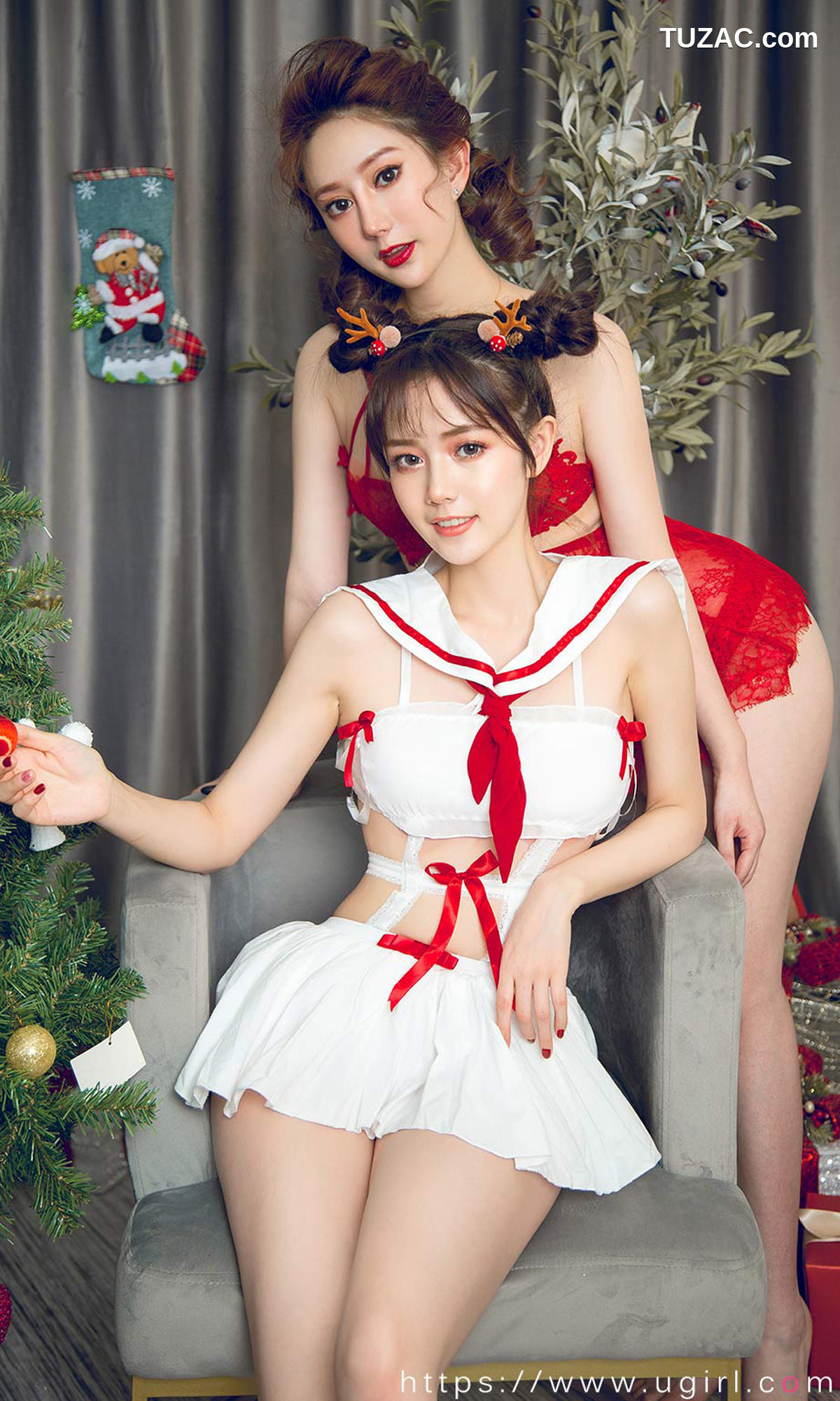 UGirlsApp尤果圈爱尤物-1680-苏小曼-唐小糖-《圣诞姐妹来狂欢》