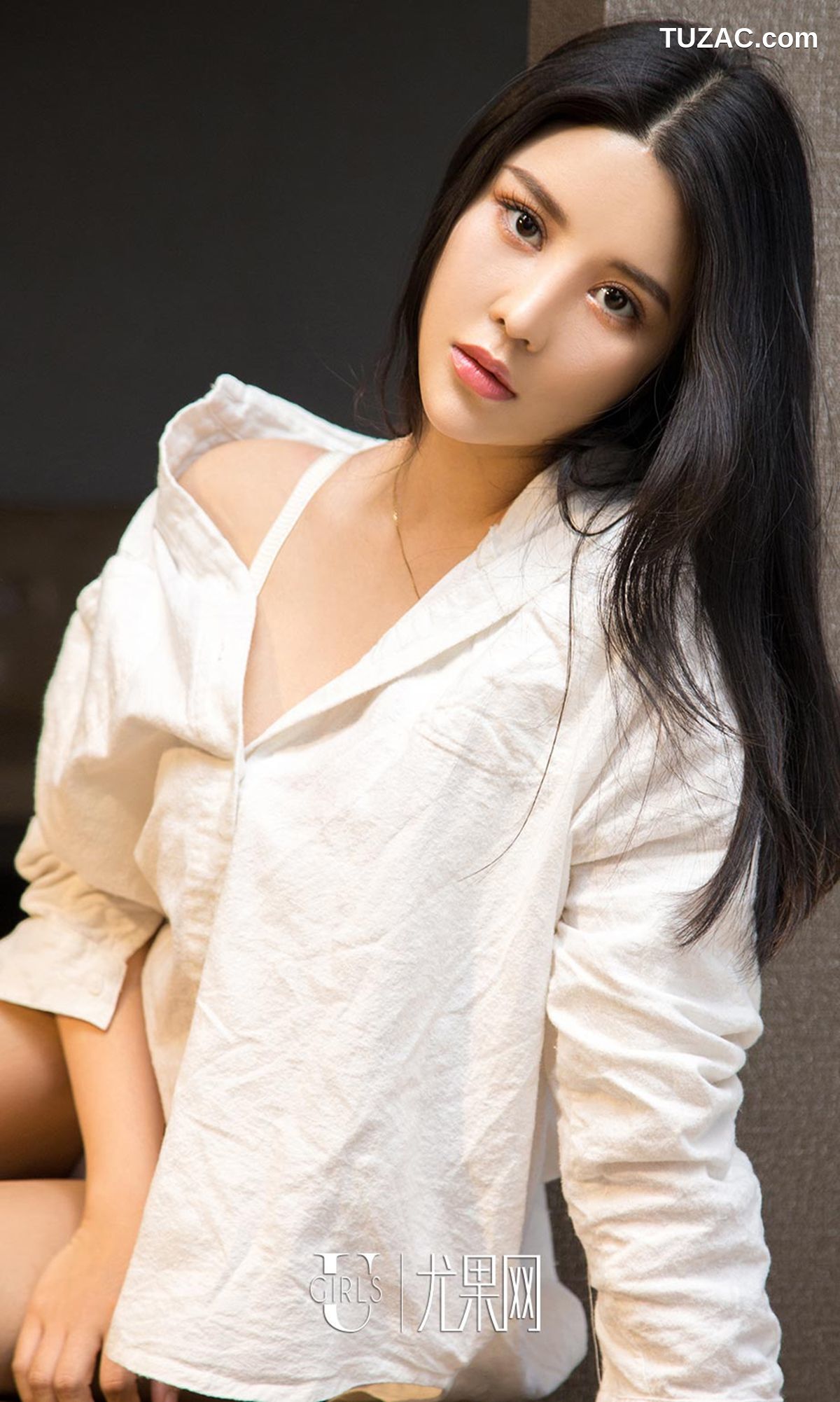 UGirlsApp尤果圈爱尤物-879-Sukki可儿-《黑裙与白衬衫》