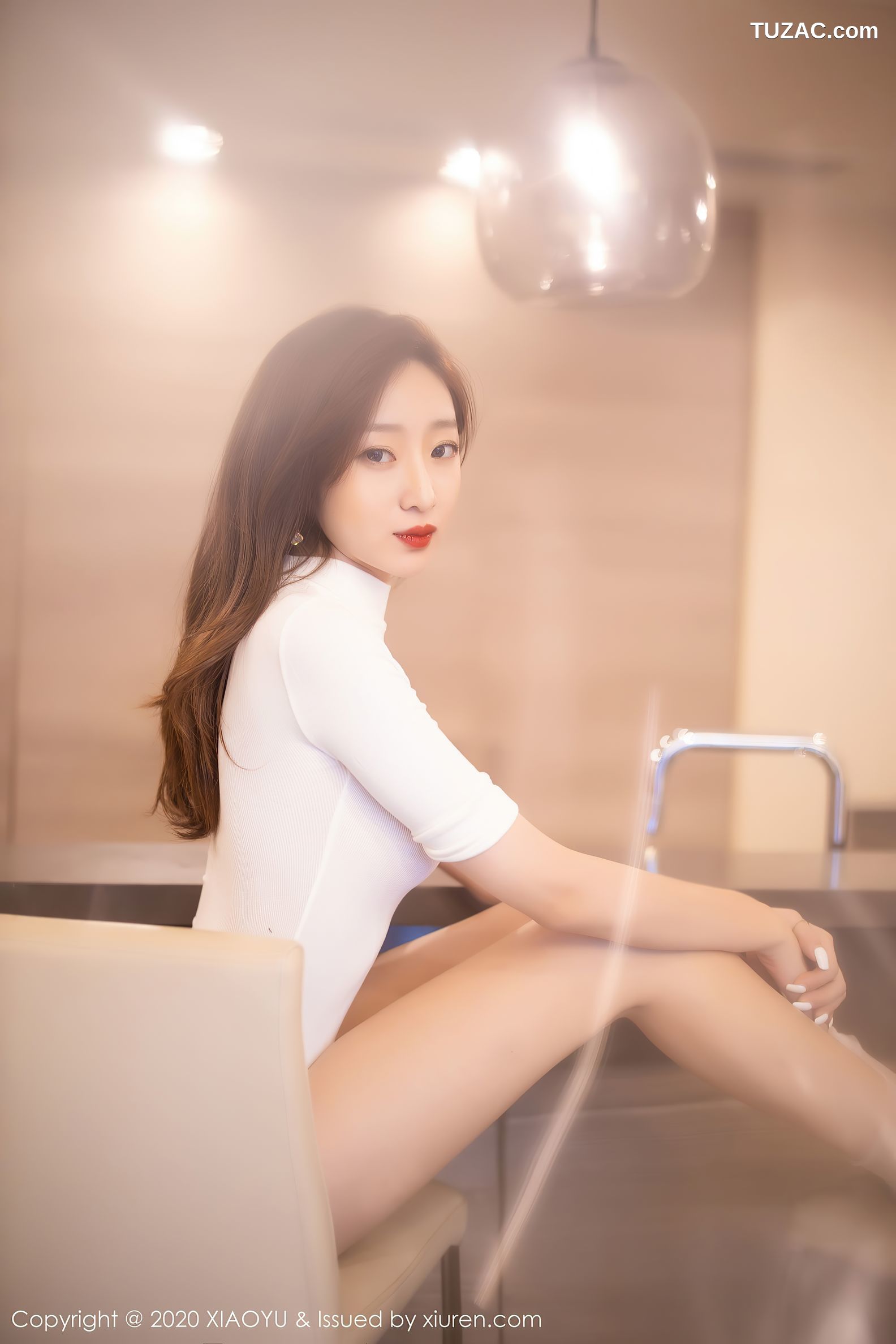 XiaoYu语画界-389-安琪Yee-《白色连体衣包裹曼妙有致娇躯》-2020.10.19