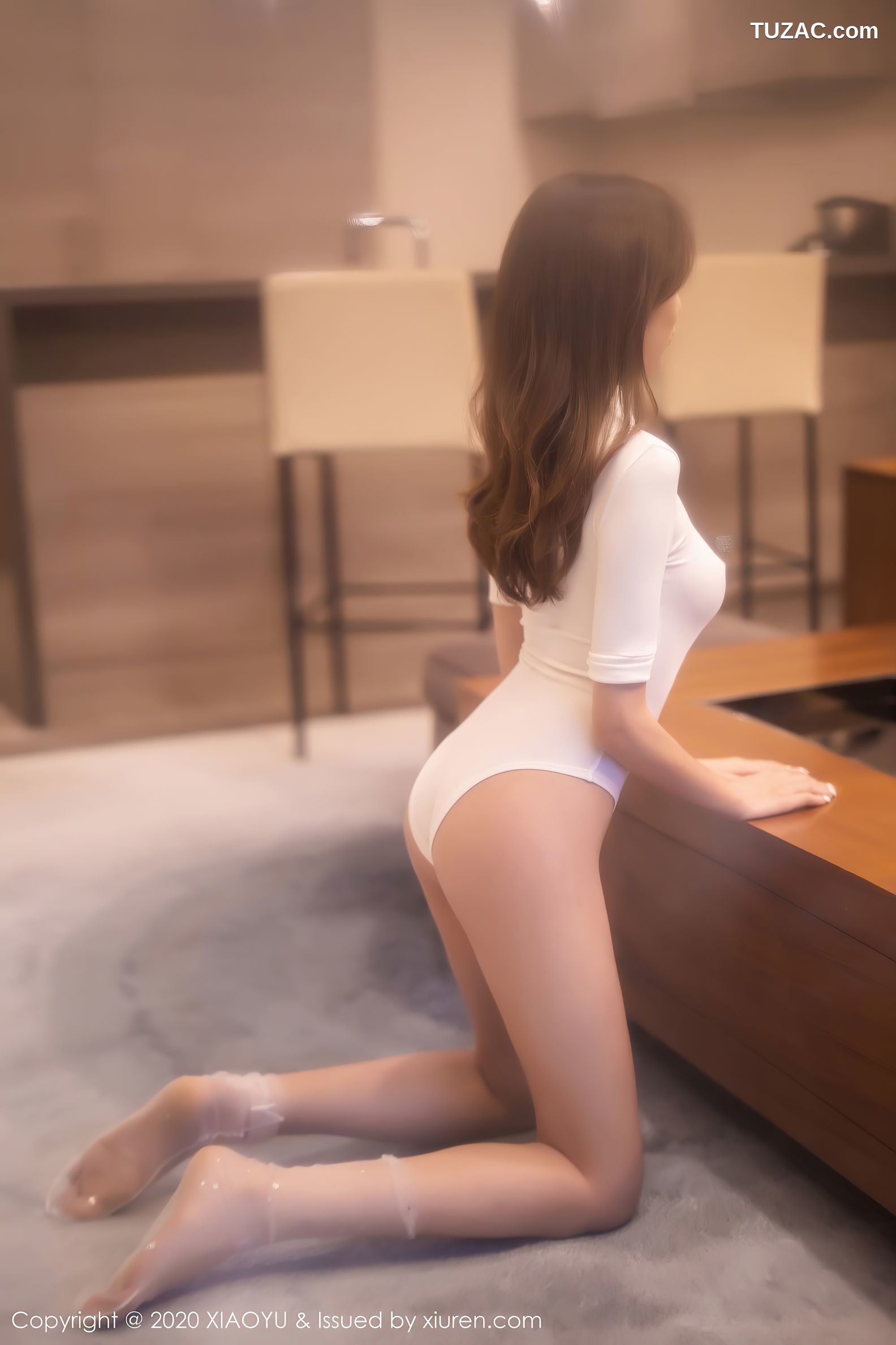 XiaoYu语画界-389-安琪Yee-《白色连体衣包裹曼妙有致娇躯》-2020.10.19