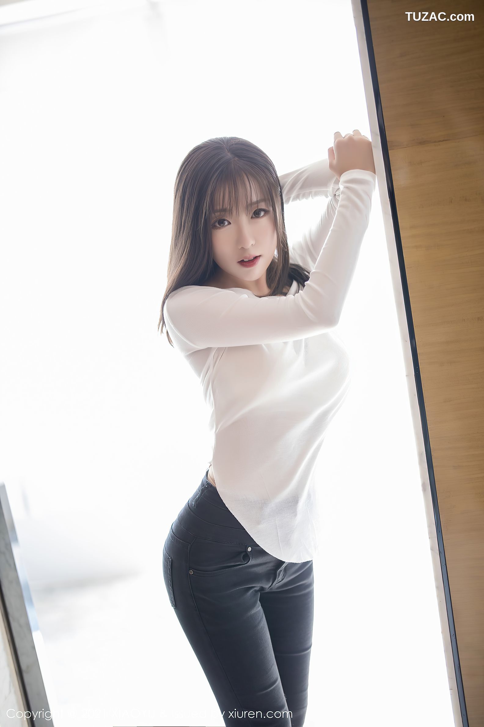 XiaoYu语画界-458-蜜桃酱-紧身牛仔裤肉丝-2021.01.25