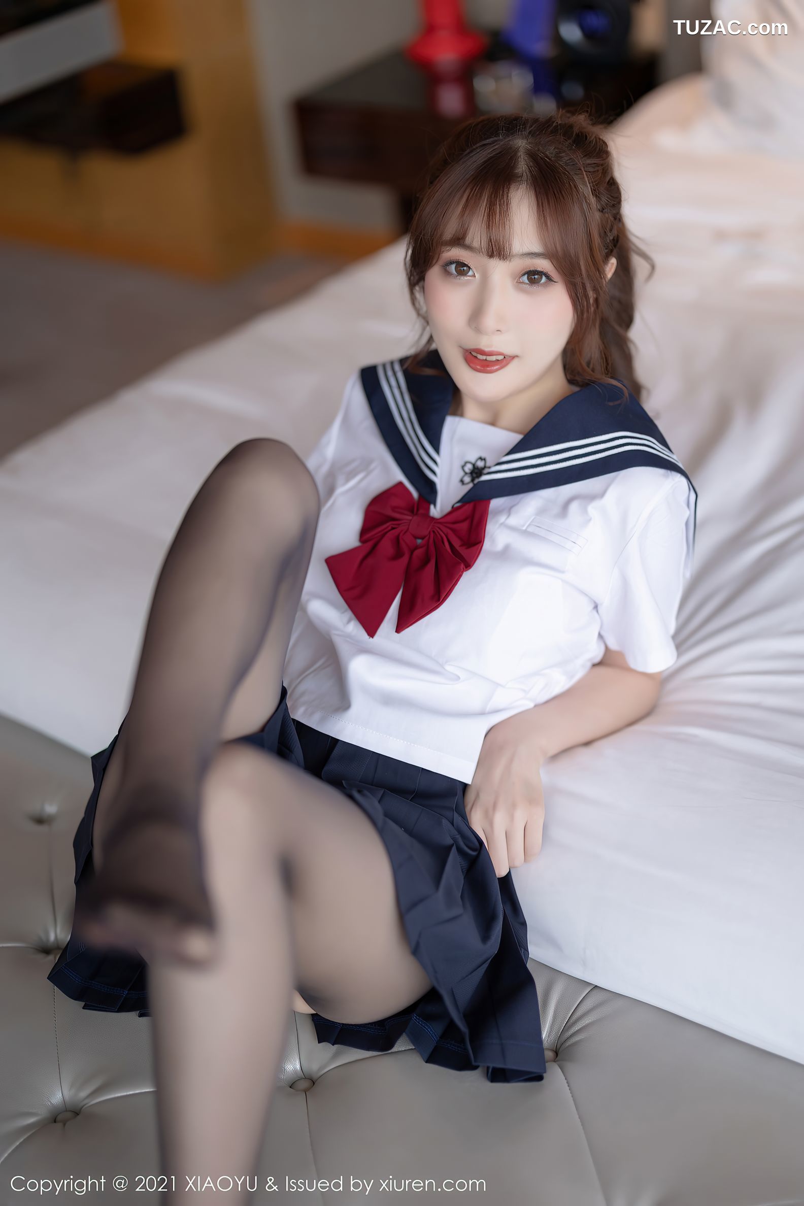 XiaoYu语画界-623-林星阑-JK制服黑丝裤袜-2021.09.27