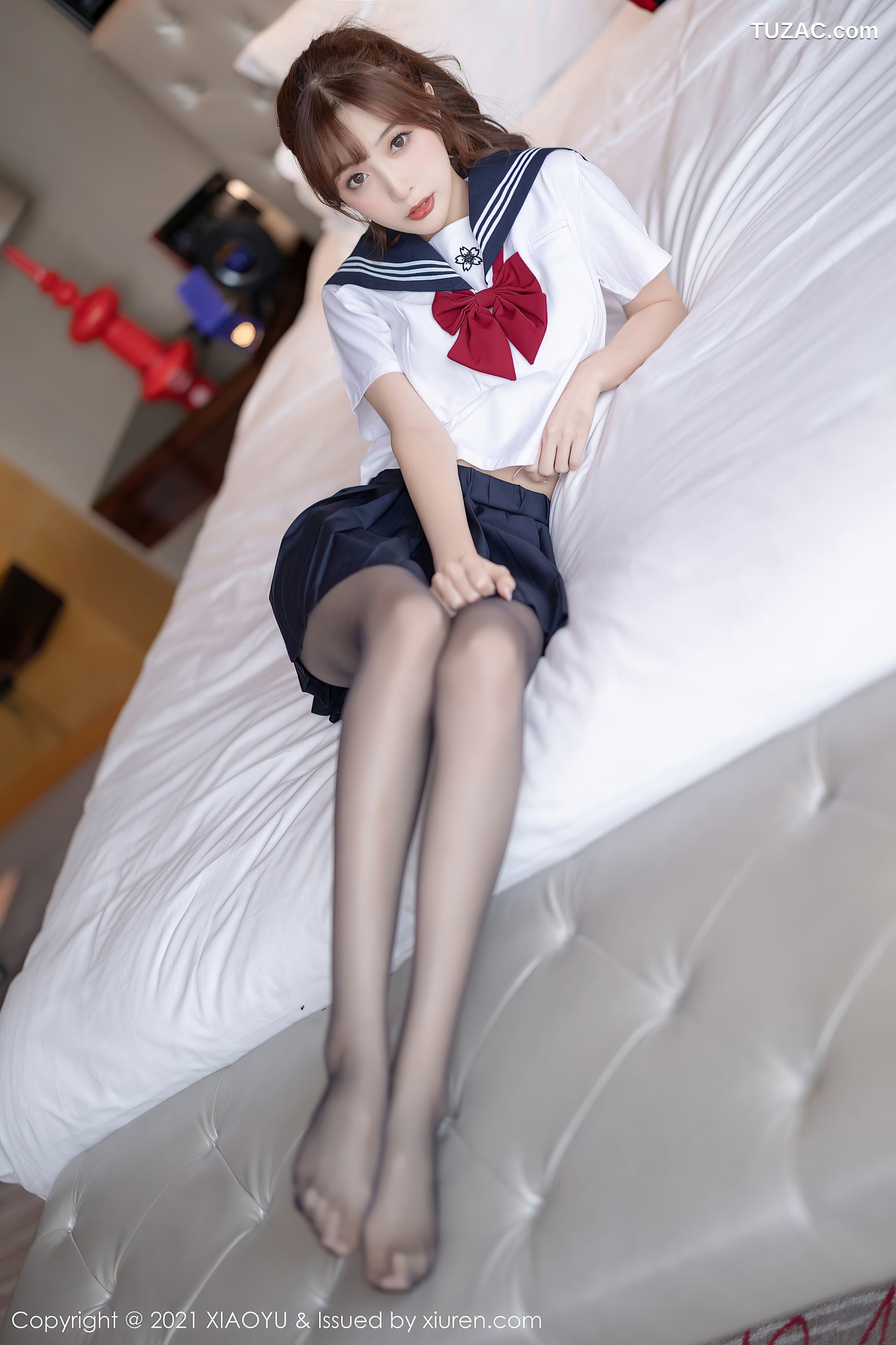 XiaoYu语画界-623-林星阑-JK制服黑丝裤袜-2021.09.27