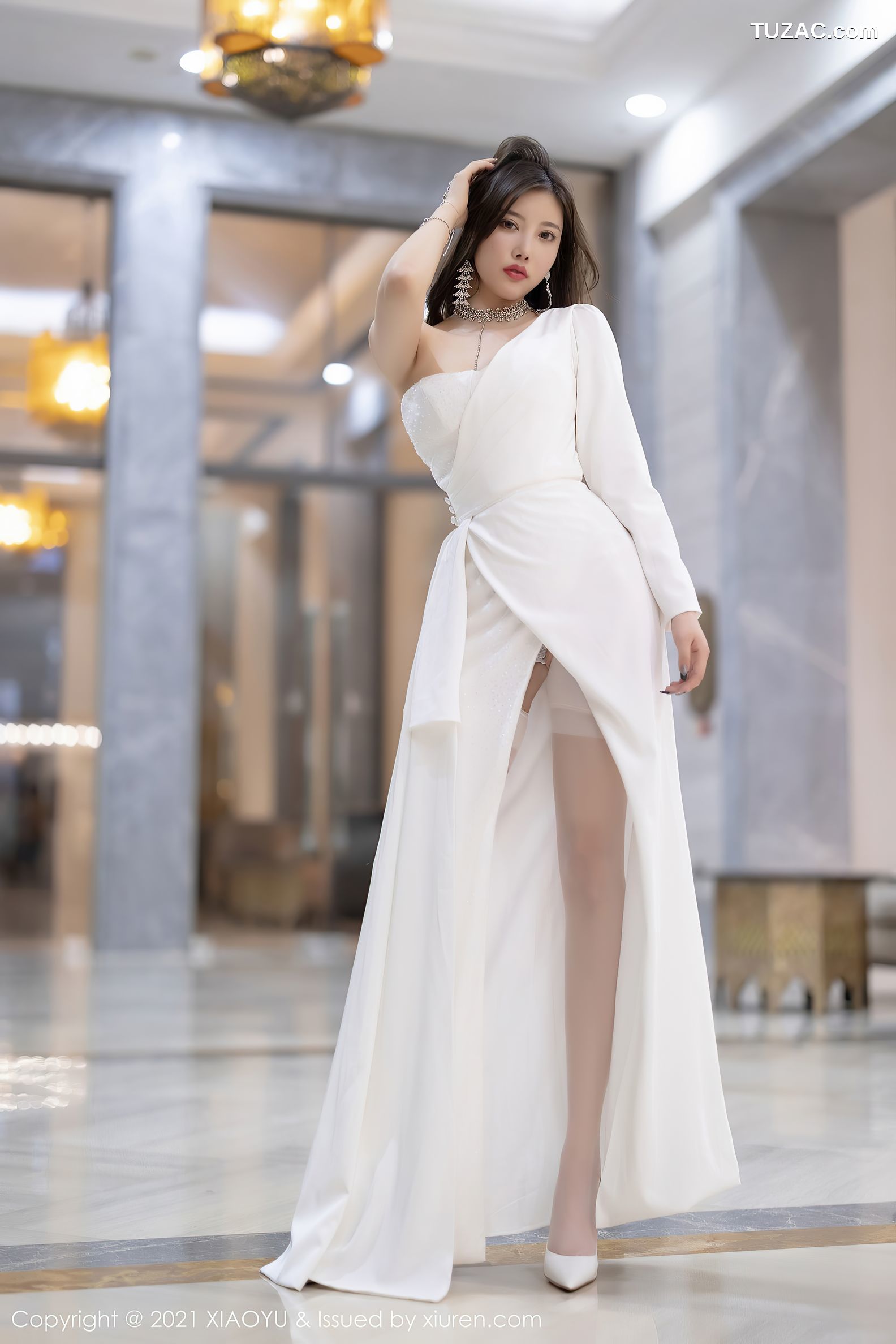 XiaoYu语画界-663-杨晨晨Sugar-广西心愿旅拍白色蕾丝情趣内衣-2021.11.26