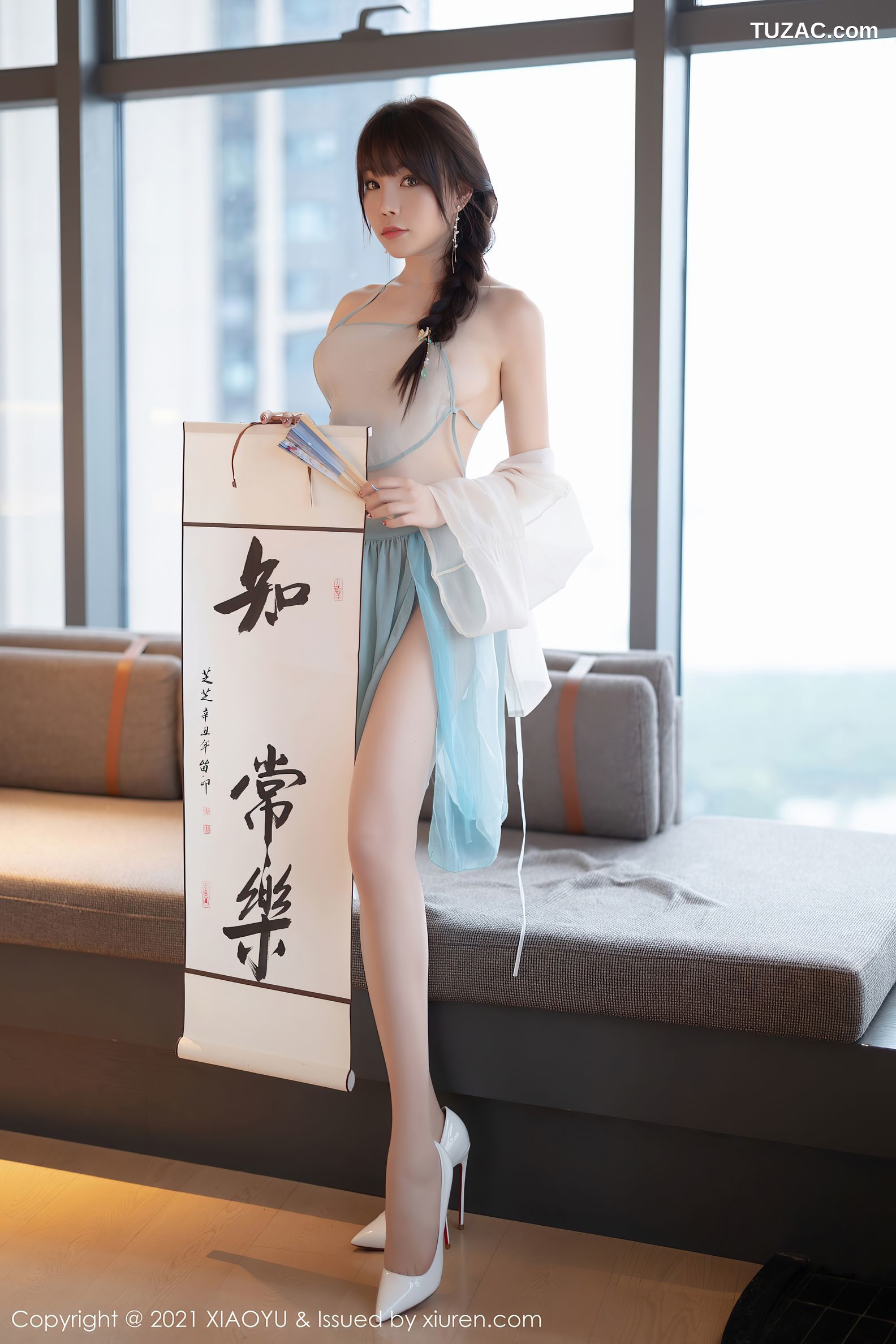 XiaoYu语画界-679-芝芝Booty-古韵着装超薄肉丝火辣身材-2021.12.20