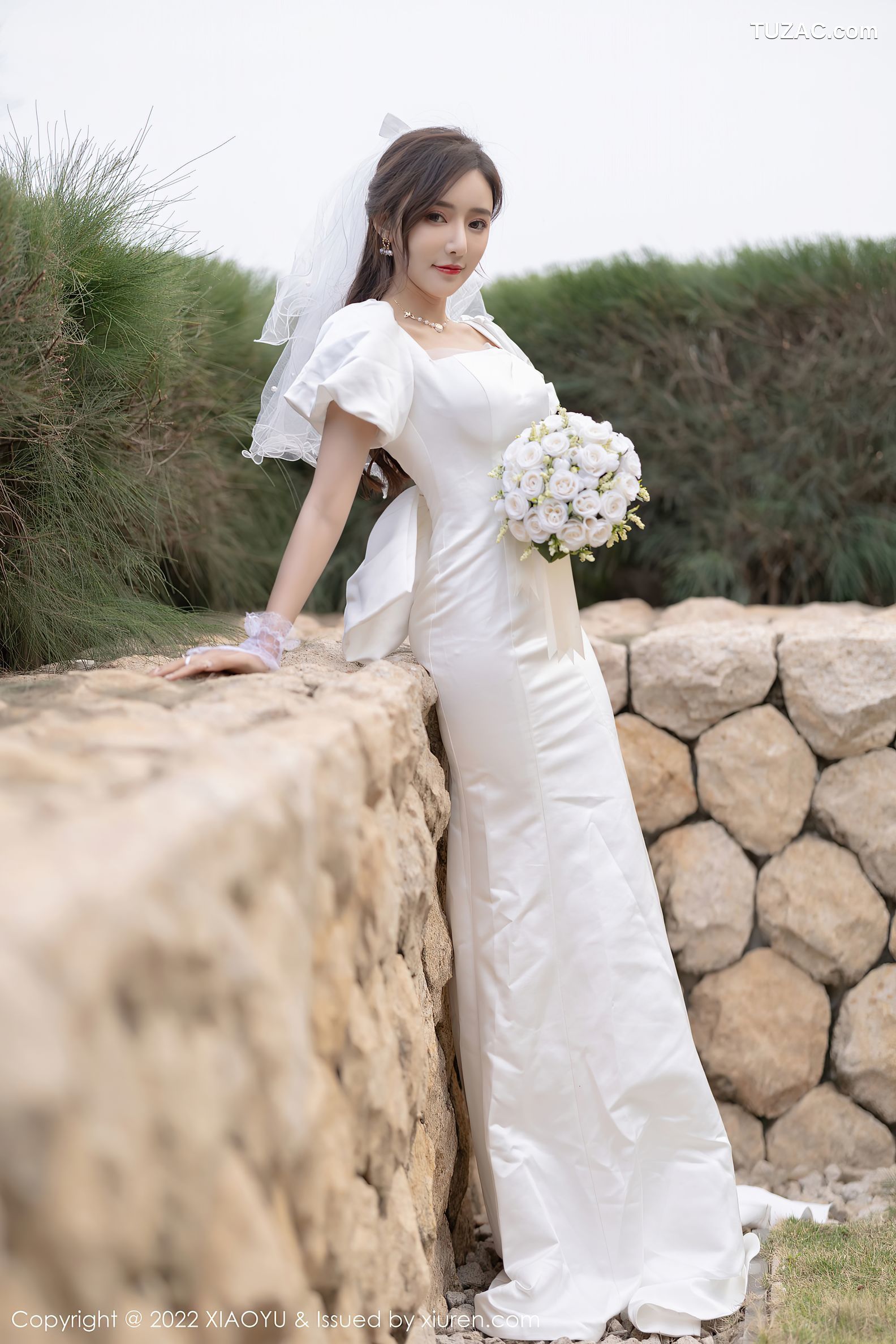 XiaoYu语画界-733-王馨瑶-惠州旅拍白婚纱礼裙白色蕾丝内衣-2022.03.10