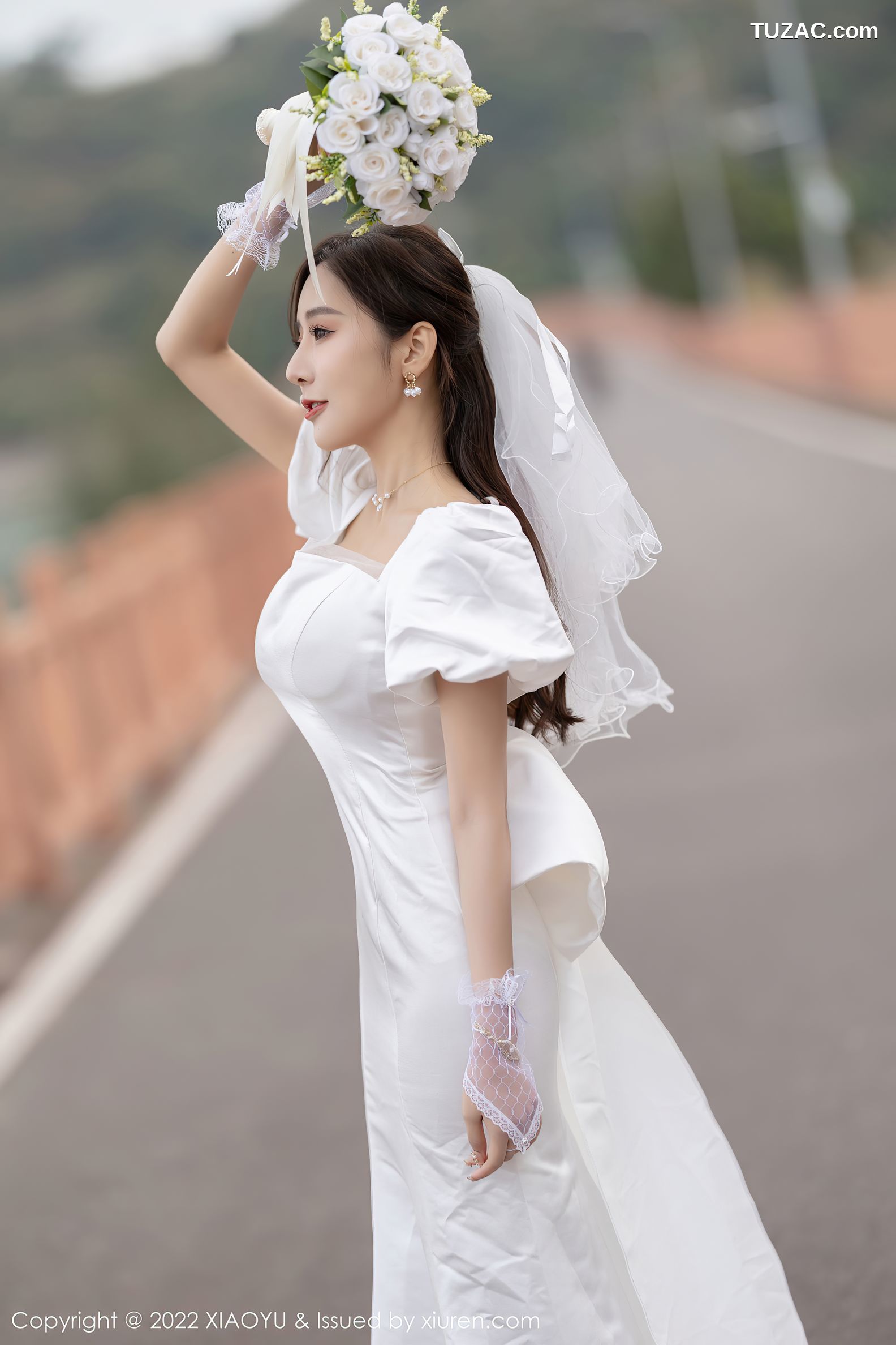 XiaoYu语画界-733-王馨瑶-惠州旅拍白婚纱礼裙白色蕾丝内衣-2022.03.10
