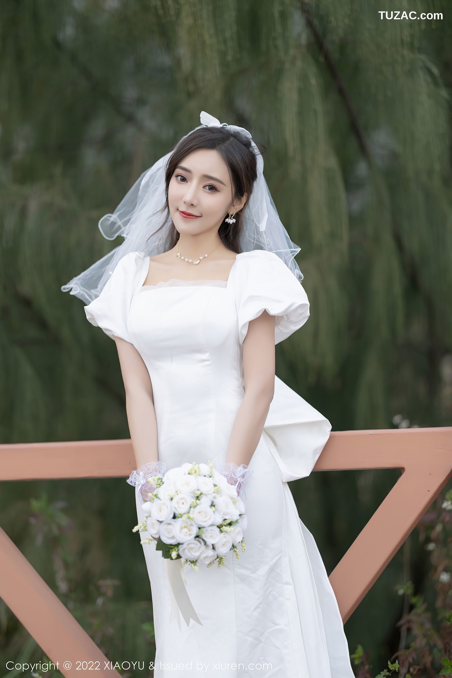 XiaoYu语画界-733-王馨瑶-惠州旅拍白婚纱礼裙白色蕾丝内衣-2022.03.10