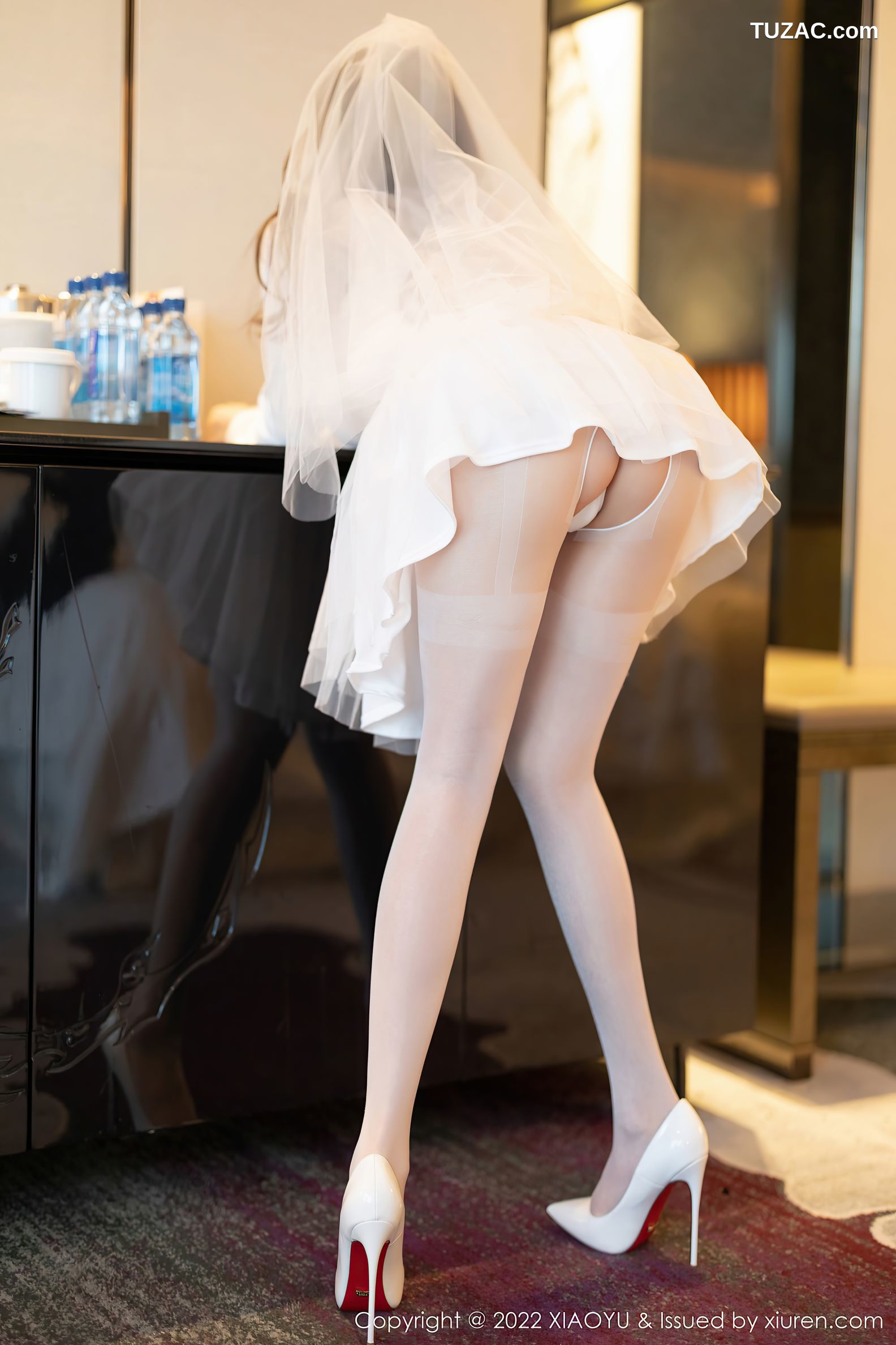 XiaoYu语画界-739-杨晨晨Yome-性感白色婚纱白丝袜-2022.03.18