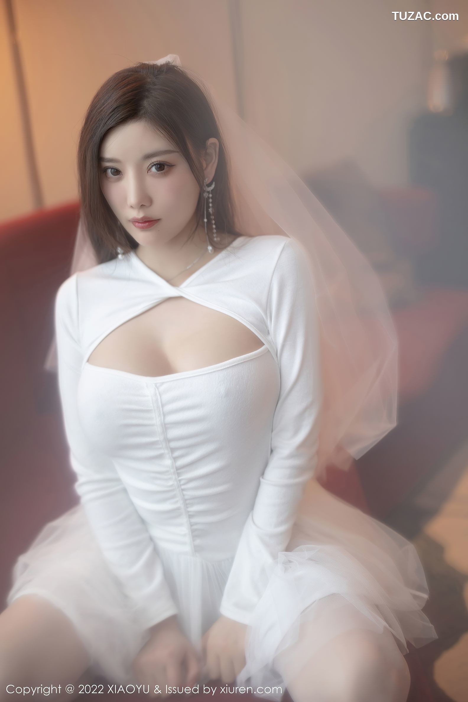 XiaoYu语画界-739-杨晨晨Yome-性感白色婚纱白丝袜-2022.03.18