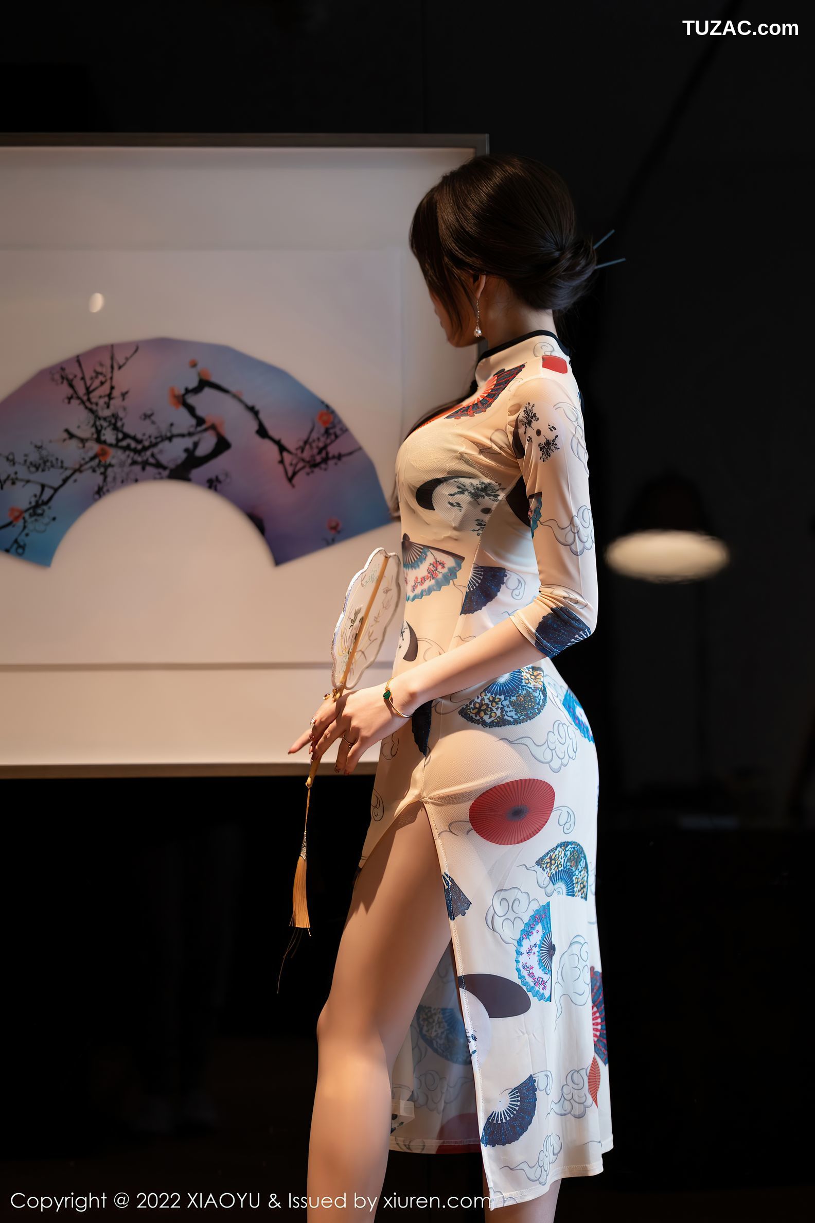 XiaoYu语画界-788-芝芝Booty-白色轻透旗袍蕾丝内衣肉丝-2022.05.30