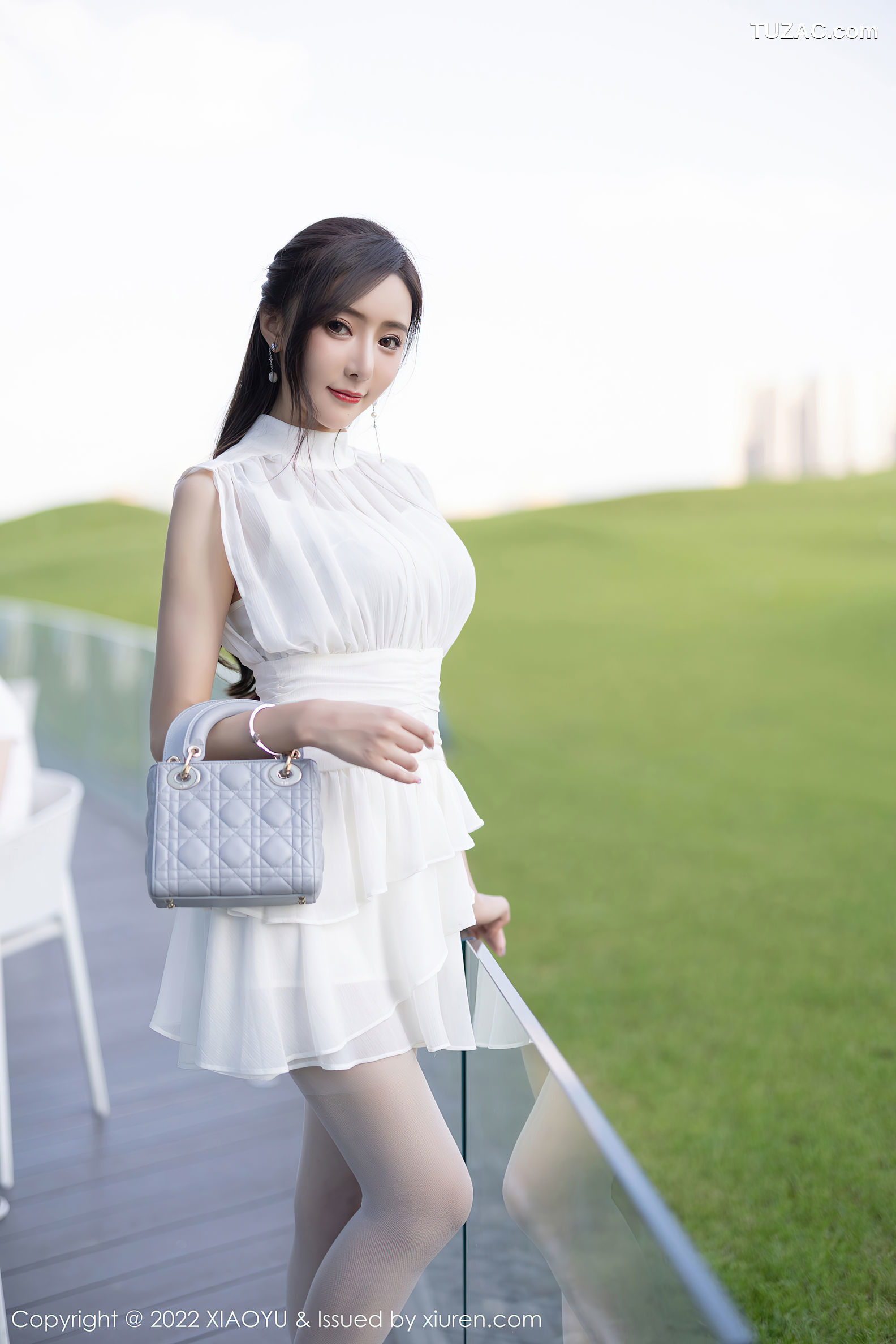 XiaoYu语画界-822-王馨瑶Yanni-白色连衣裙白丝蕾丝内衣-2022.07.18
