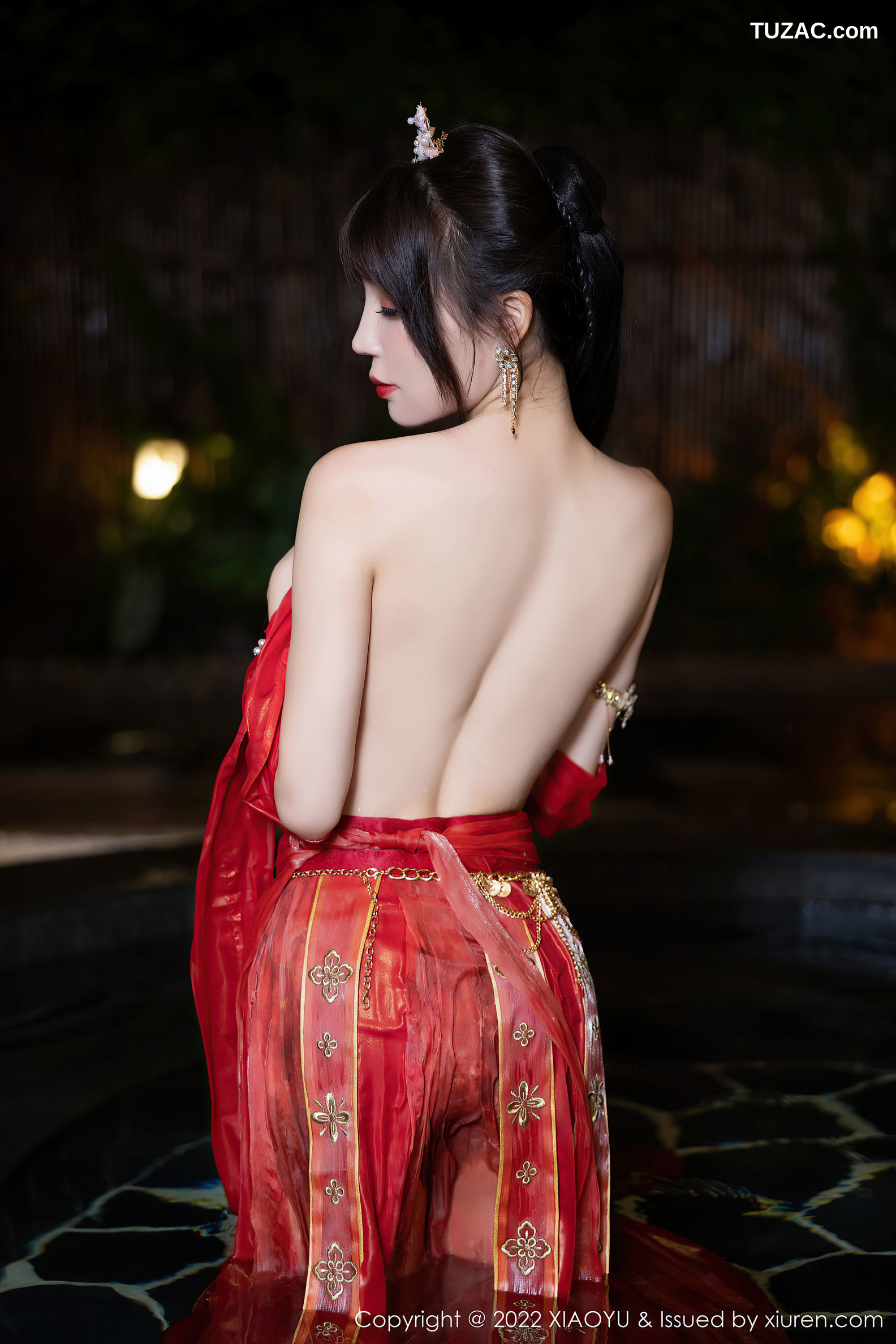 XiaoYu语画界-827-徐莉芝Booty-泳池红色轻透古装服饰-2022.07.25