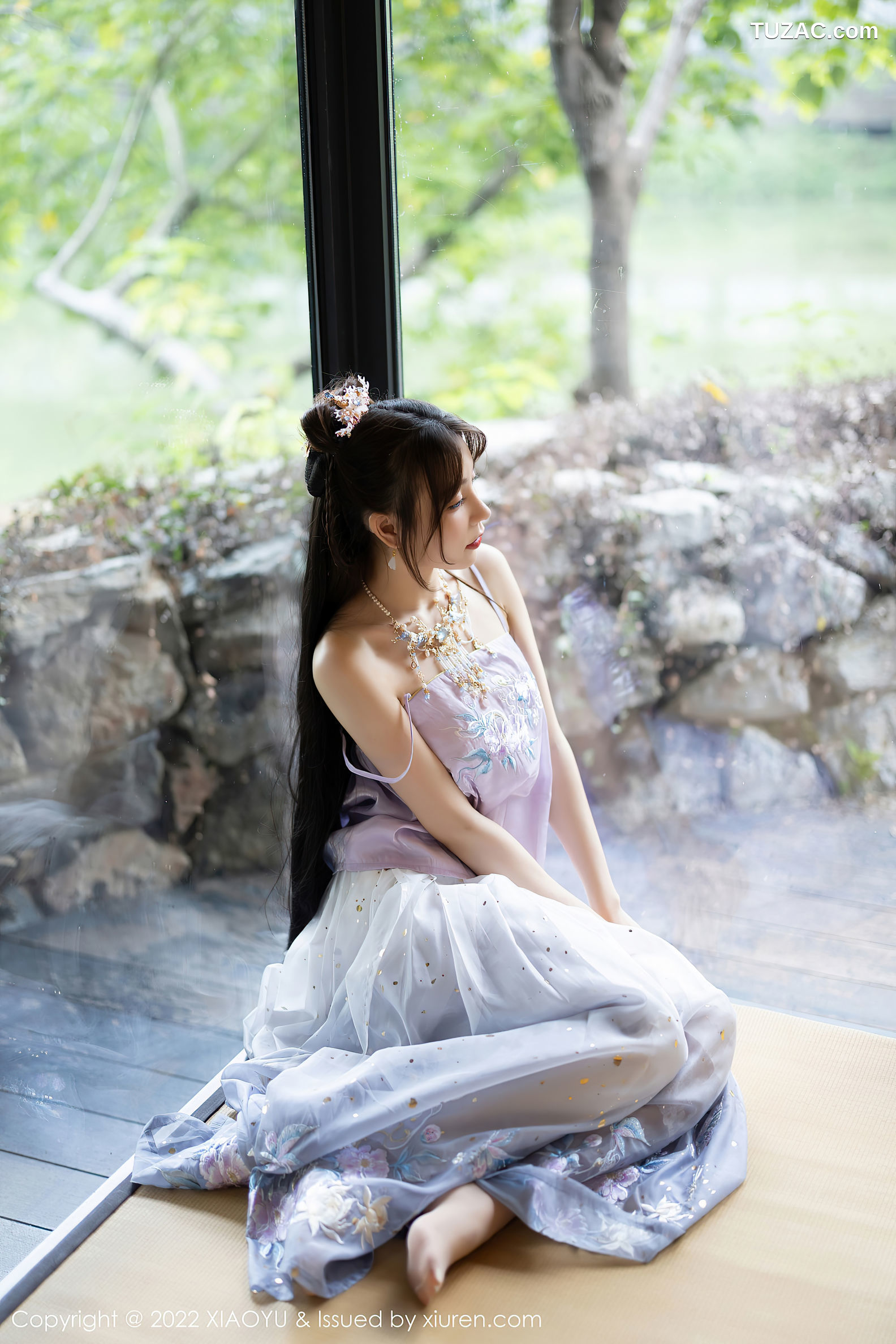 XiaoYu语画界-866-徐莉芝Booty-杭州旅拍浅紫色古装服肉丝-2022.09.19