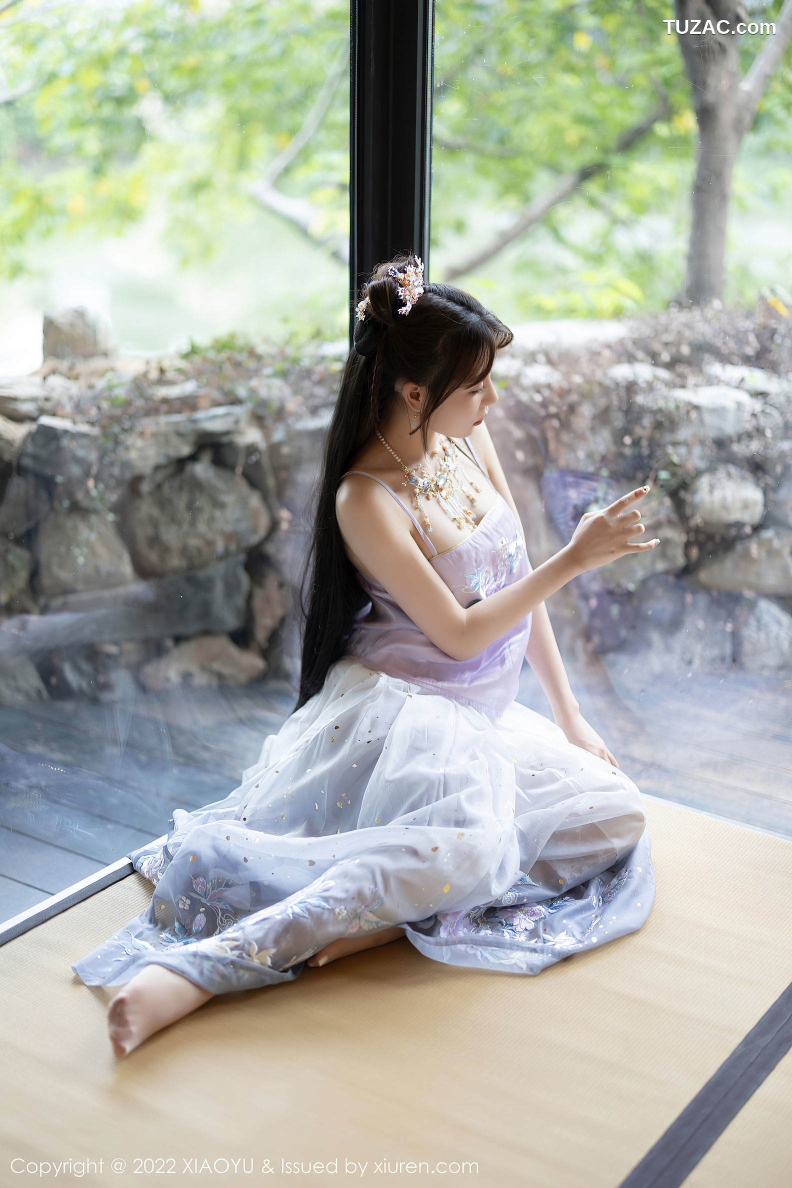 XiaoYu语画界-866-徐莉芝Booty-杭州旅拍浅紫色古装服肉丝-2022.09.19