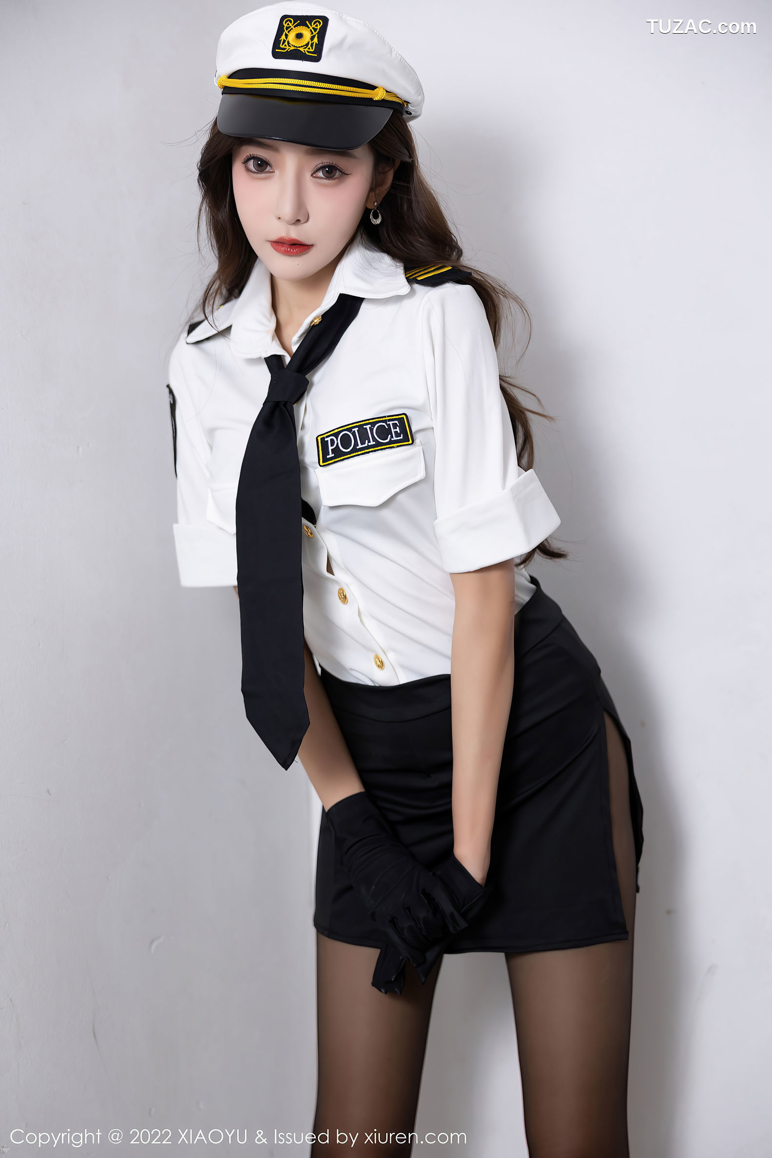 XiaoYu语画界-867-王馨瑶Yanni-韩国女警官制服蕾丝内衣破烂黑丝-2022.09.20