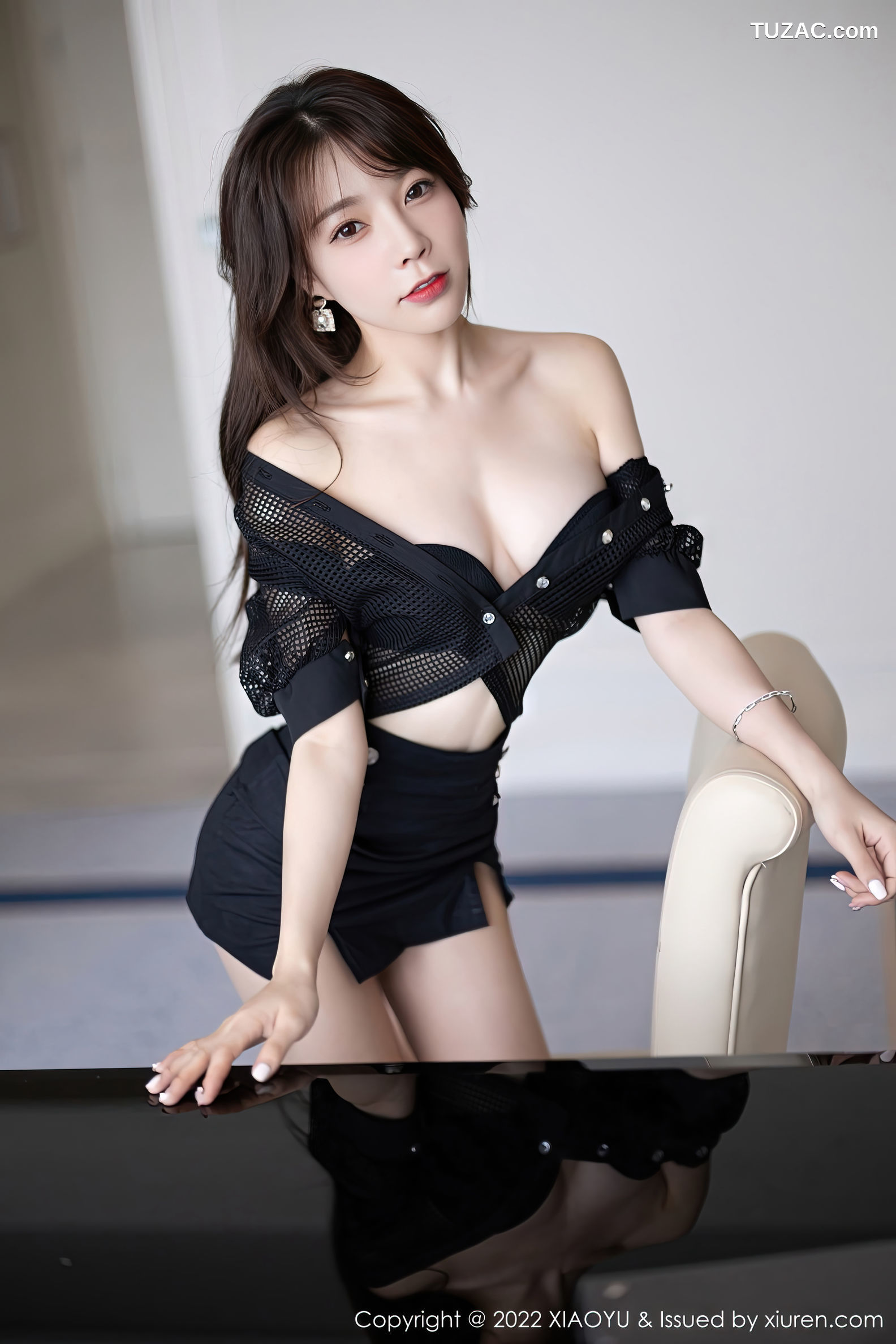 XiaoYu语画界-898-徐莉芝Booty-黑色轻透上衣黑短裙黑色内衣-2022.11.07