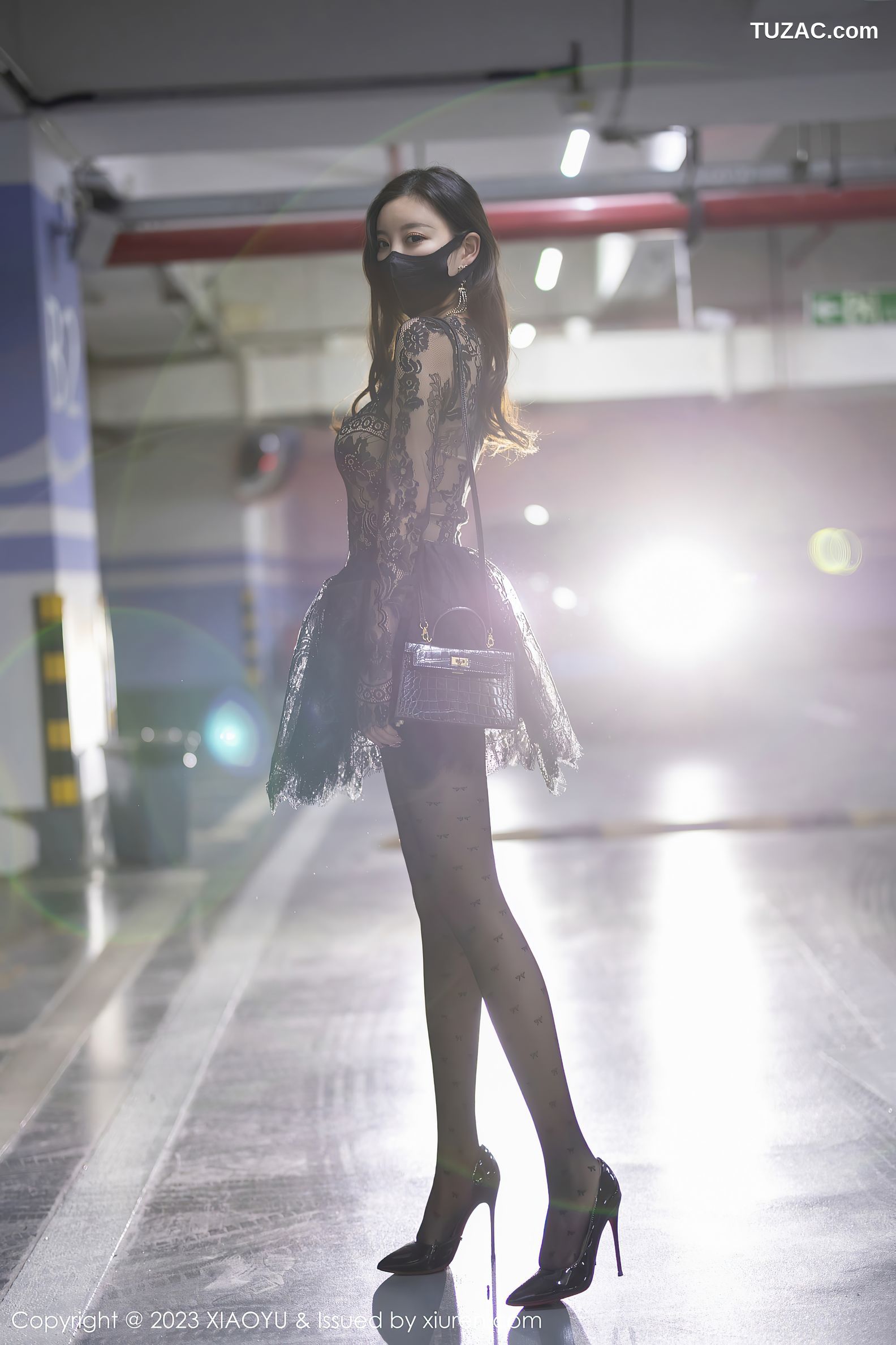 XiaoYu语画界-988-杨晨晨Yome-黑色蕾丝连衣短裙黑色内衣-2023.03.17