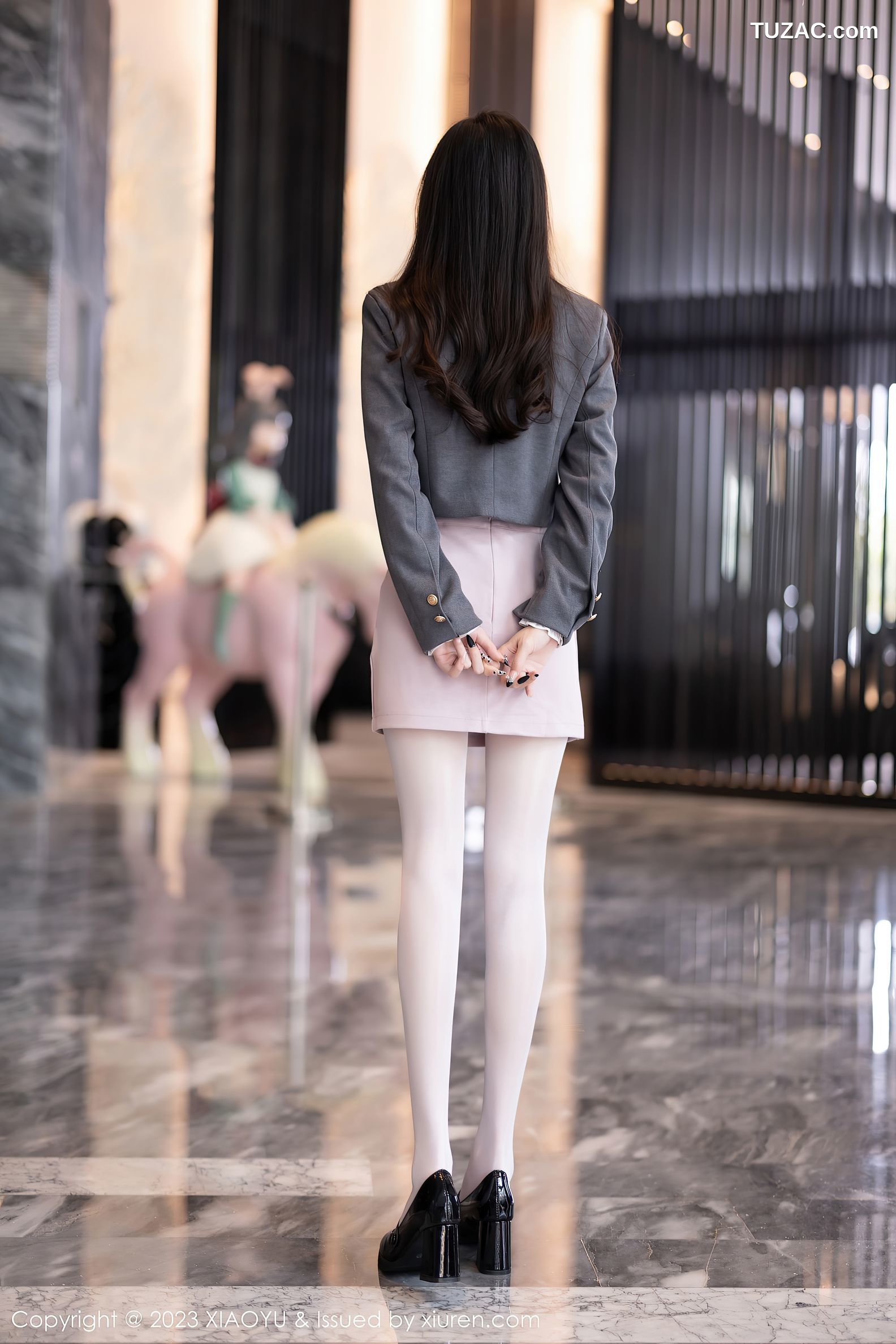 XiaoYu语画界-996-林星阑-粉色情趣护士服蕾丝吊带袜-2023.03.29