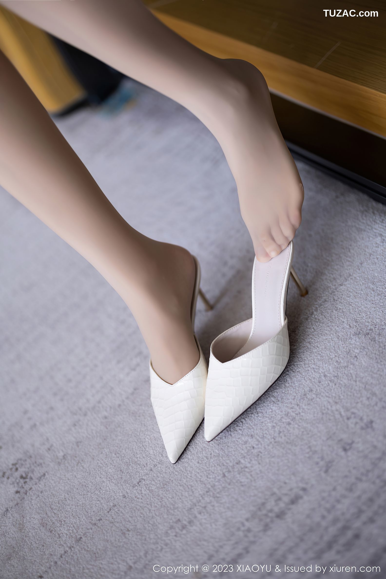 XiaoYu语画界-999-林乐一-白色OL职业装肉色内衣肉丝-2023.04.03