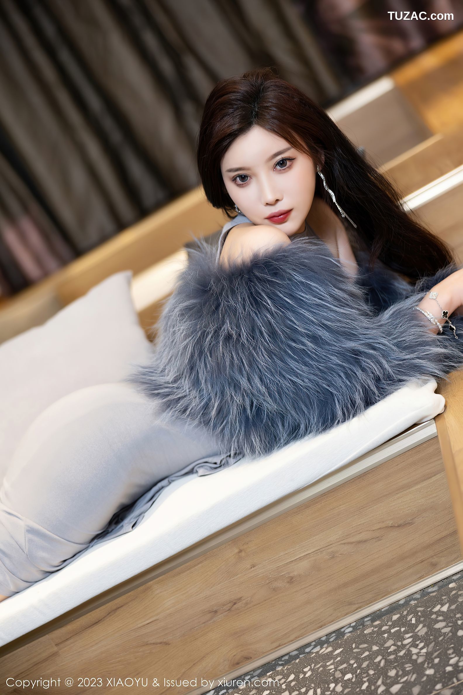 XiaoYu语画界-1051-杨晨晨Yome-贵州旅拍-灰色镂空连衣-2023.06.16