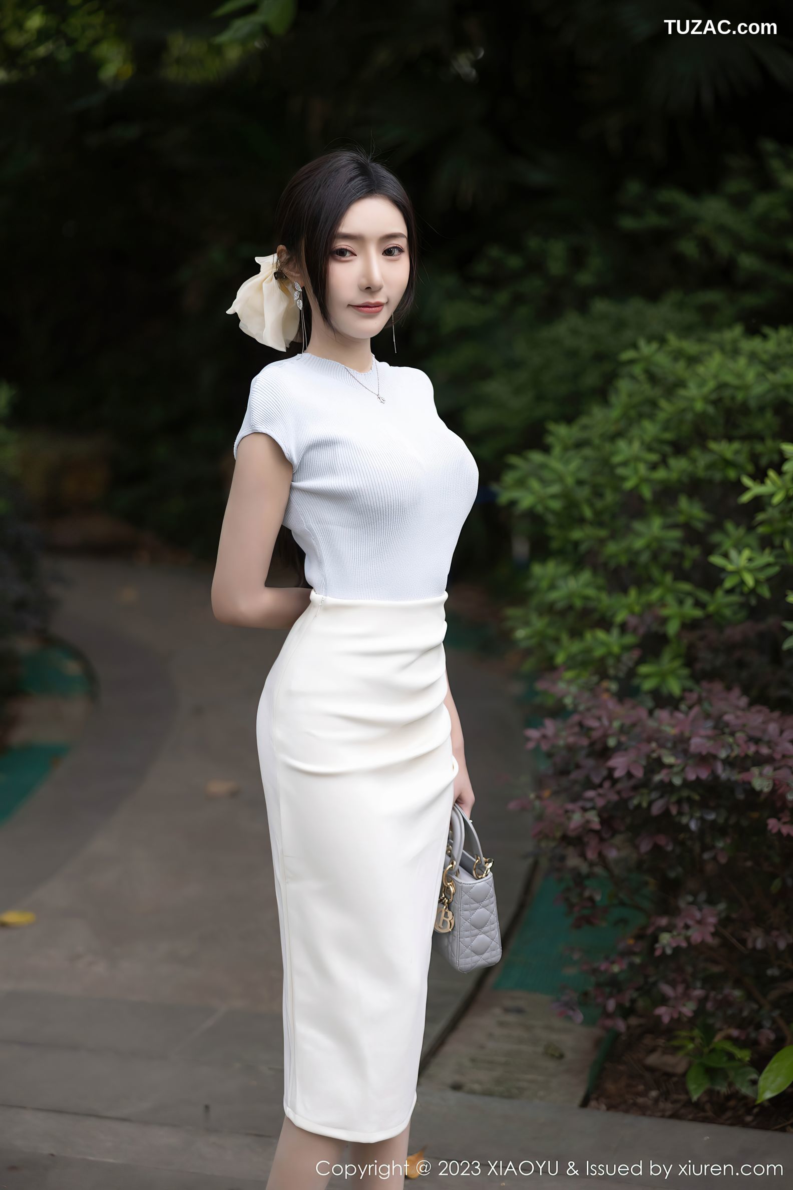 XiaoYu语画界-1059-王馨瑶yanni-白色旗袍奶白色内衣-2023.06.29