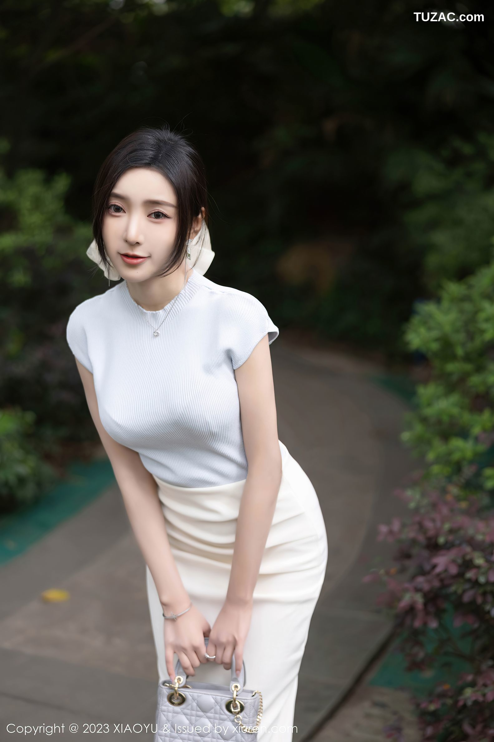 XiaoYu语画界-1059-王馨瑶yanni-白色旗袍奶白色内衣-2023.06.29