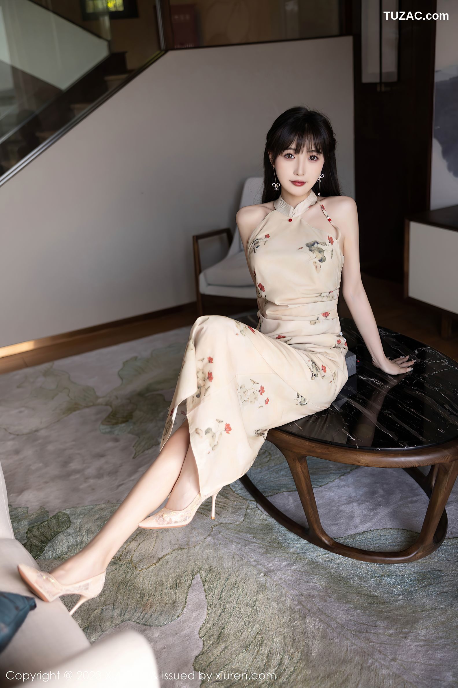 XiaoYu语画界-1071-林星阑-贵州旅拍-旗袍-浅粉内衣-苗族服饰-2023.07.17
