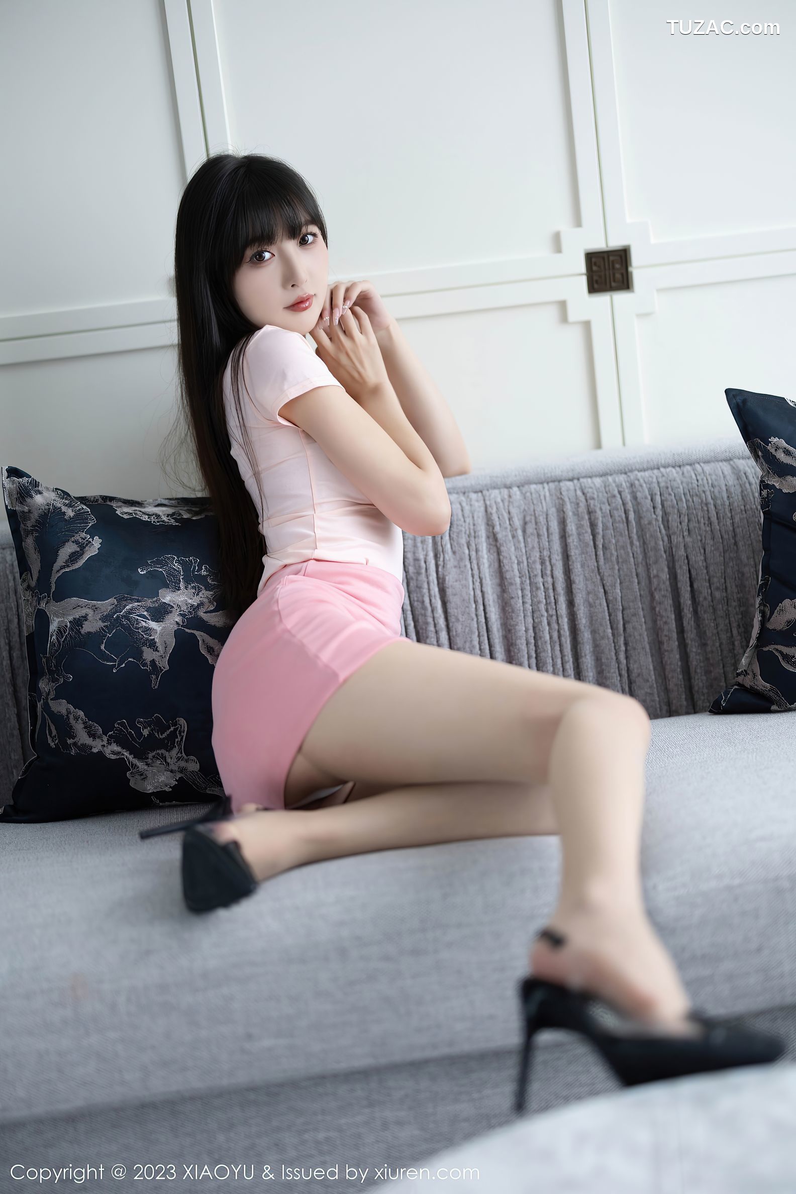 XiaoYu语画界-1112-林星阑-白T粉裙白色内衣肉丝-2023.09.15