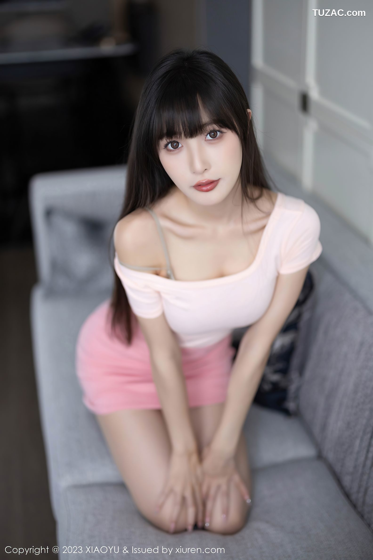 XiaoYu语画界-1112-林星阑-白T粉裙白色内衣肉丝-2023.09.15