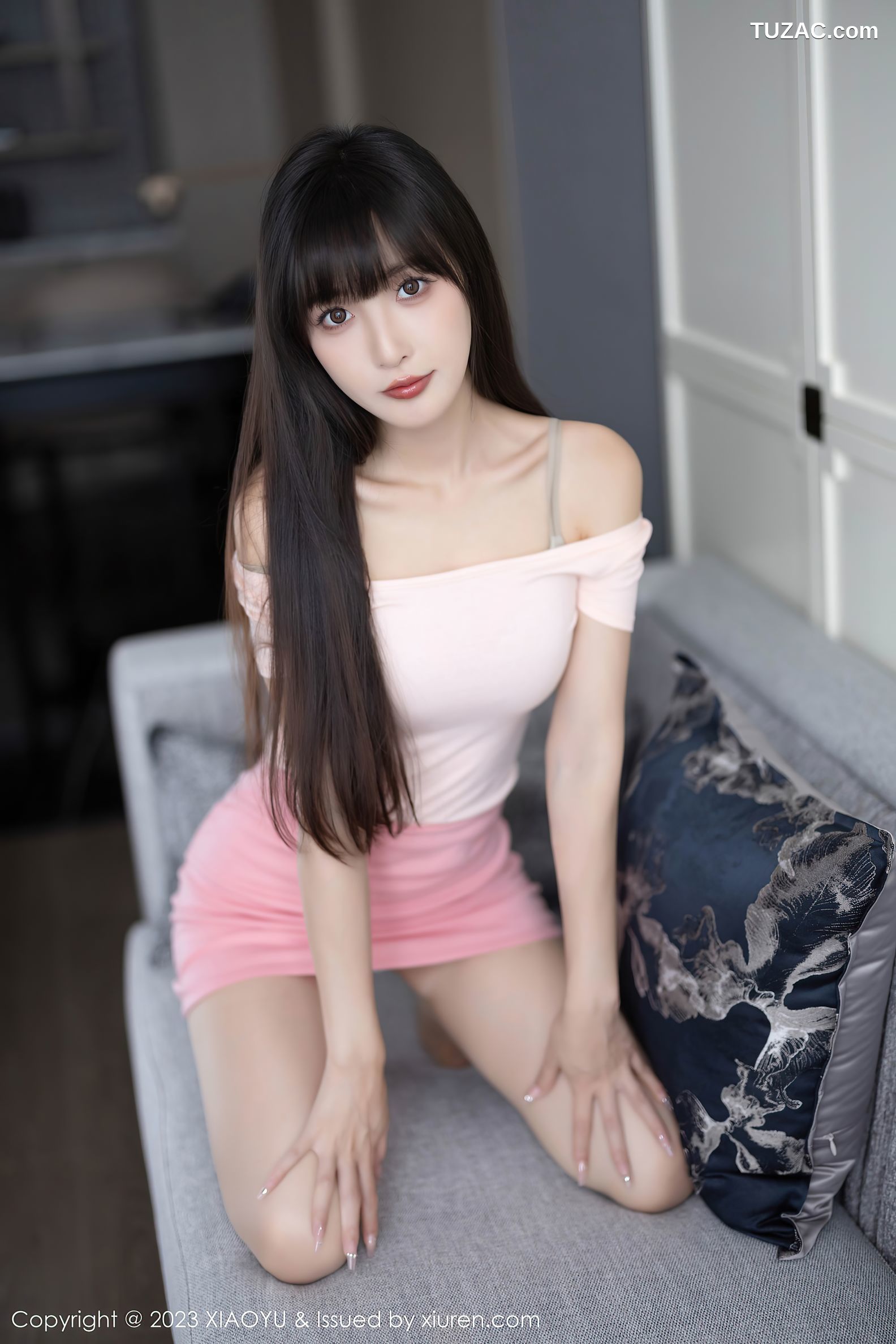 XiaoYu语画界-1112-林星阑-白T粉裙白色内衣肉丝-2023.09.15