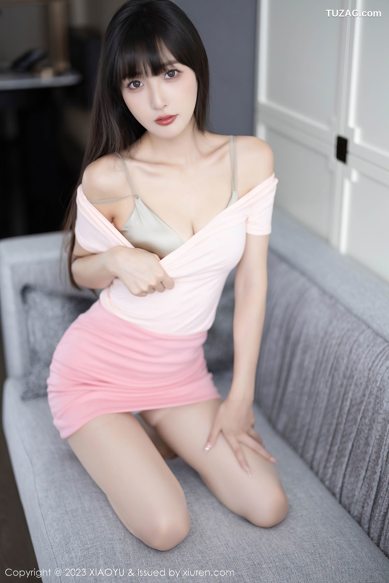 XiaoYu语画界-1112-林星阑-白T粉裙白色内衣肉丝-2023.09.15