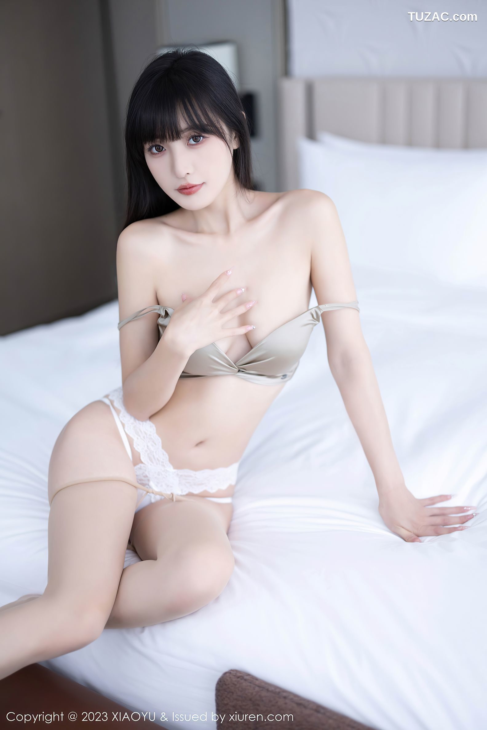 XiaoYu语画界-1112-林星阑-白T粉裙白色内衣肉丝-2023.09.15