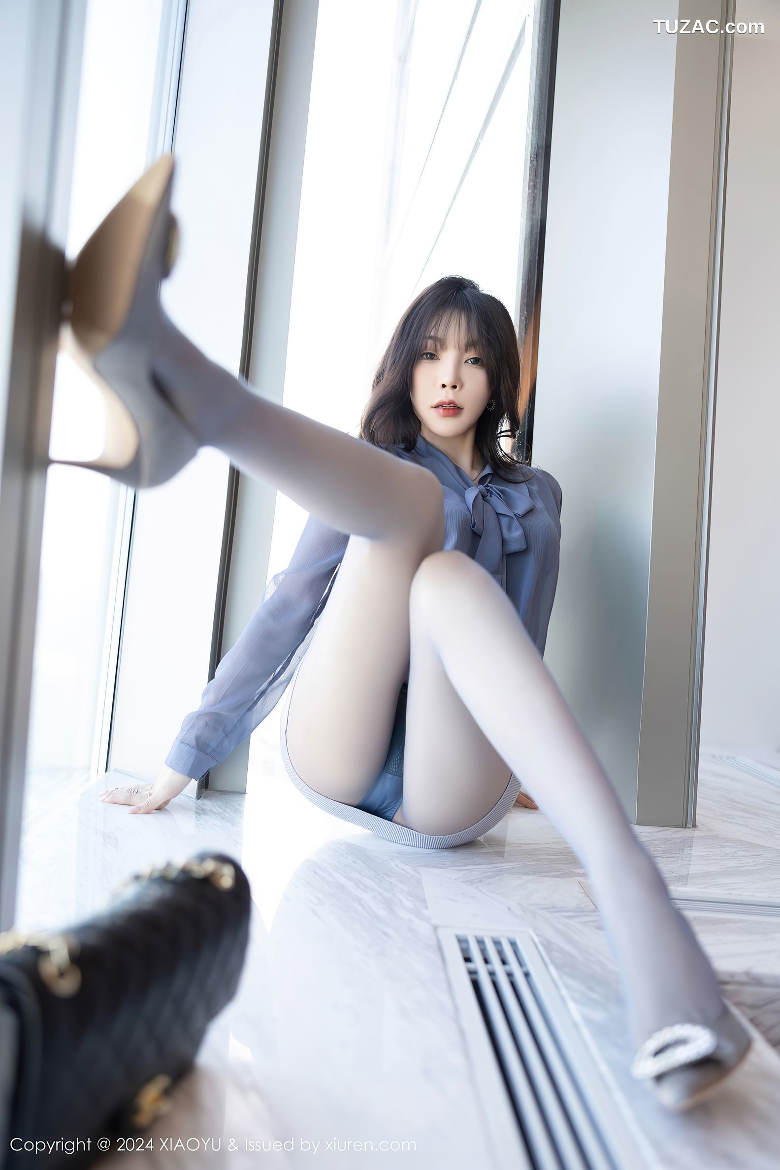 XiaoYu语画界-1219-徐莉芝Booty-诱人蓝灰色丝袜-2024.03.14