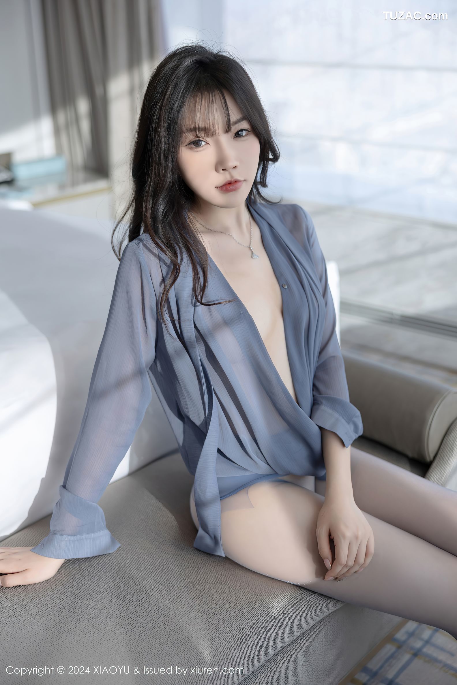 XiaoYu语画界-1219-徐莉芝Booty-诱人蓝灰色丝袜-2024.03.14