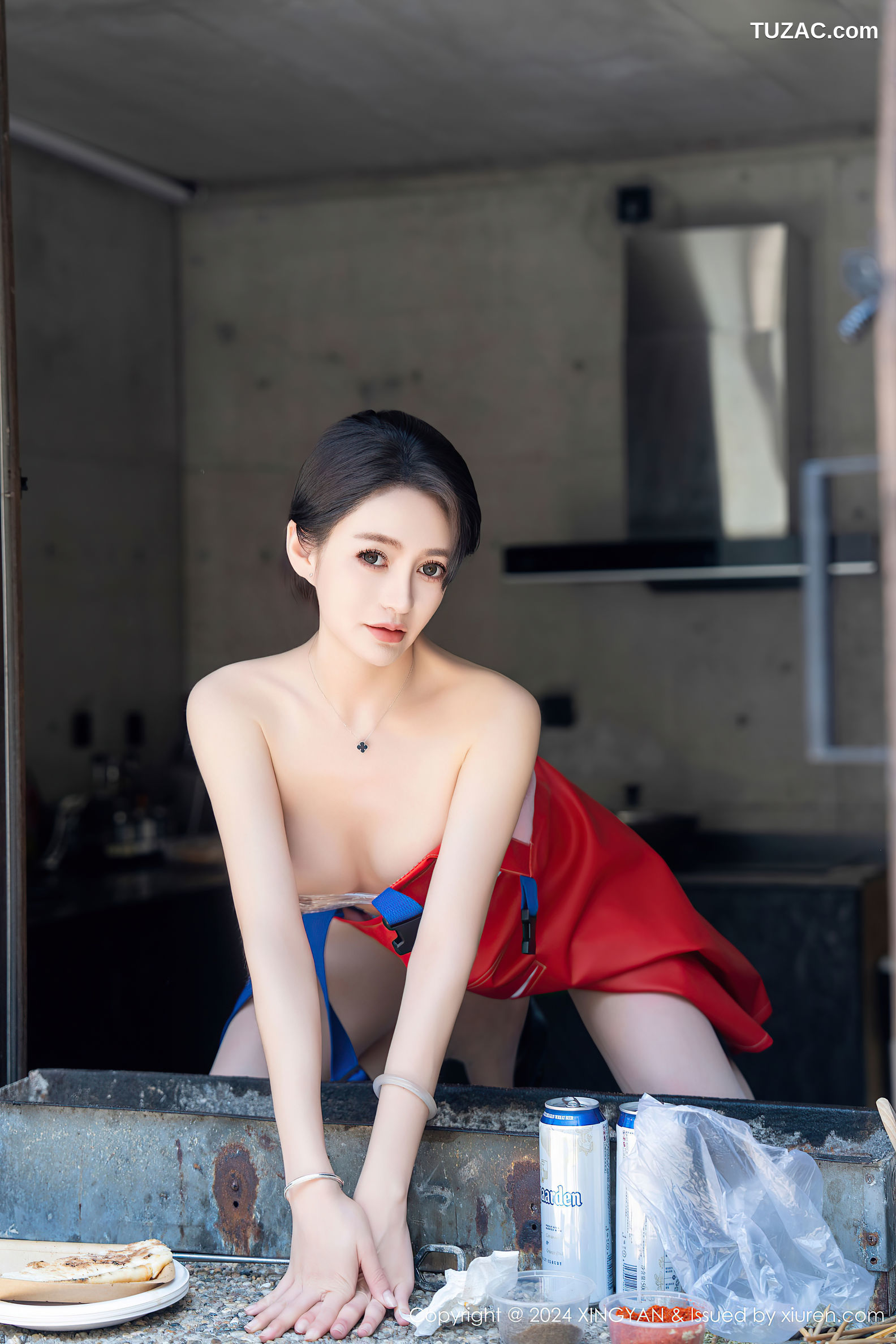 XingYan星颜社-253-林幼一-人妻红围裙保鲜膜内衣爆乳-2024.07.08