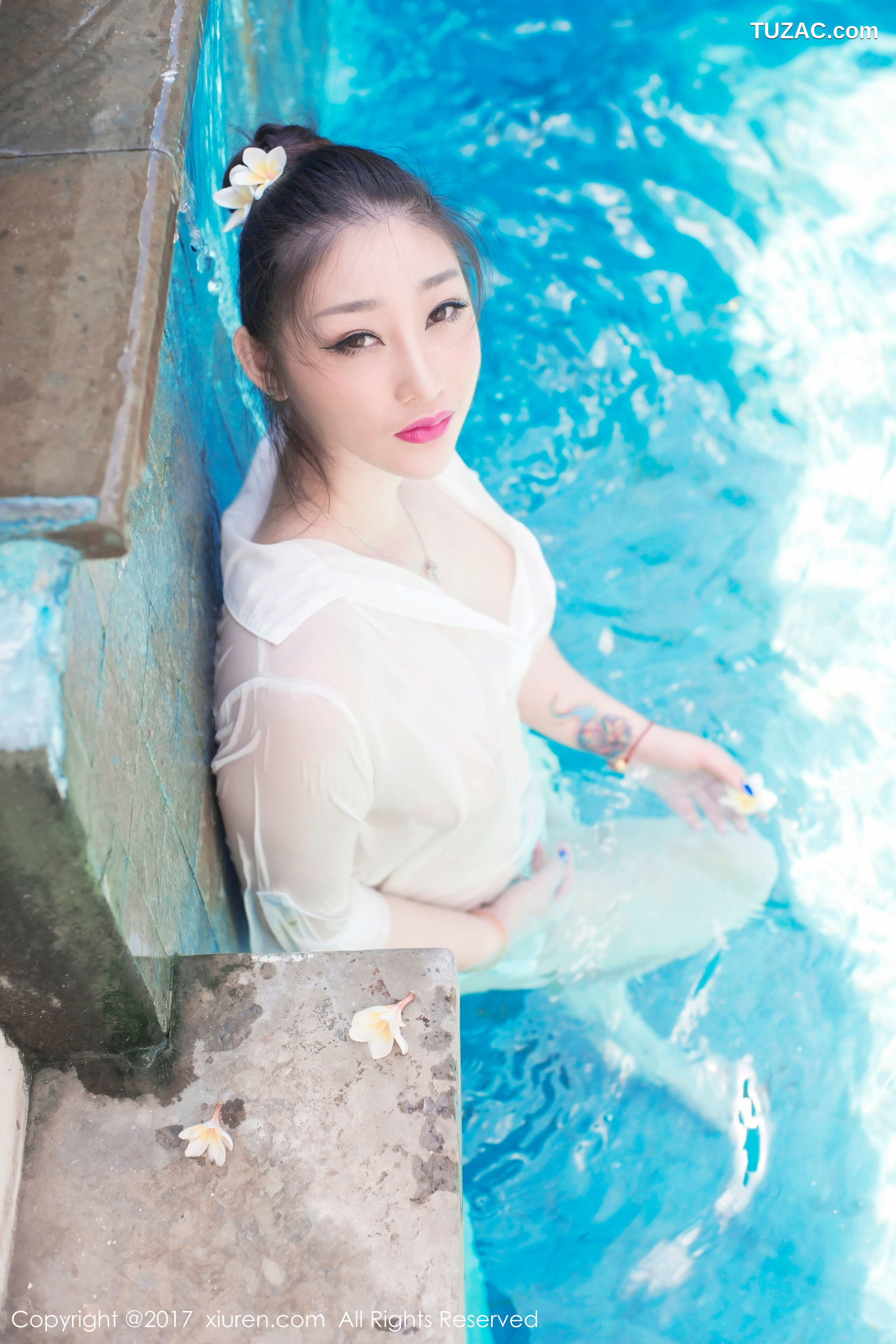 XiuRen秀人网-781-妲己-《衬衫湿身-泡泡浴》-2017.07.11
