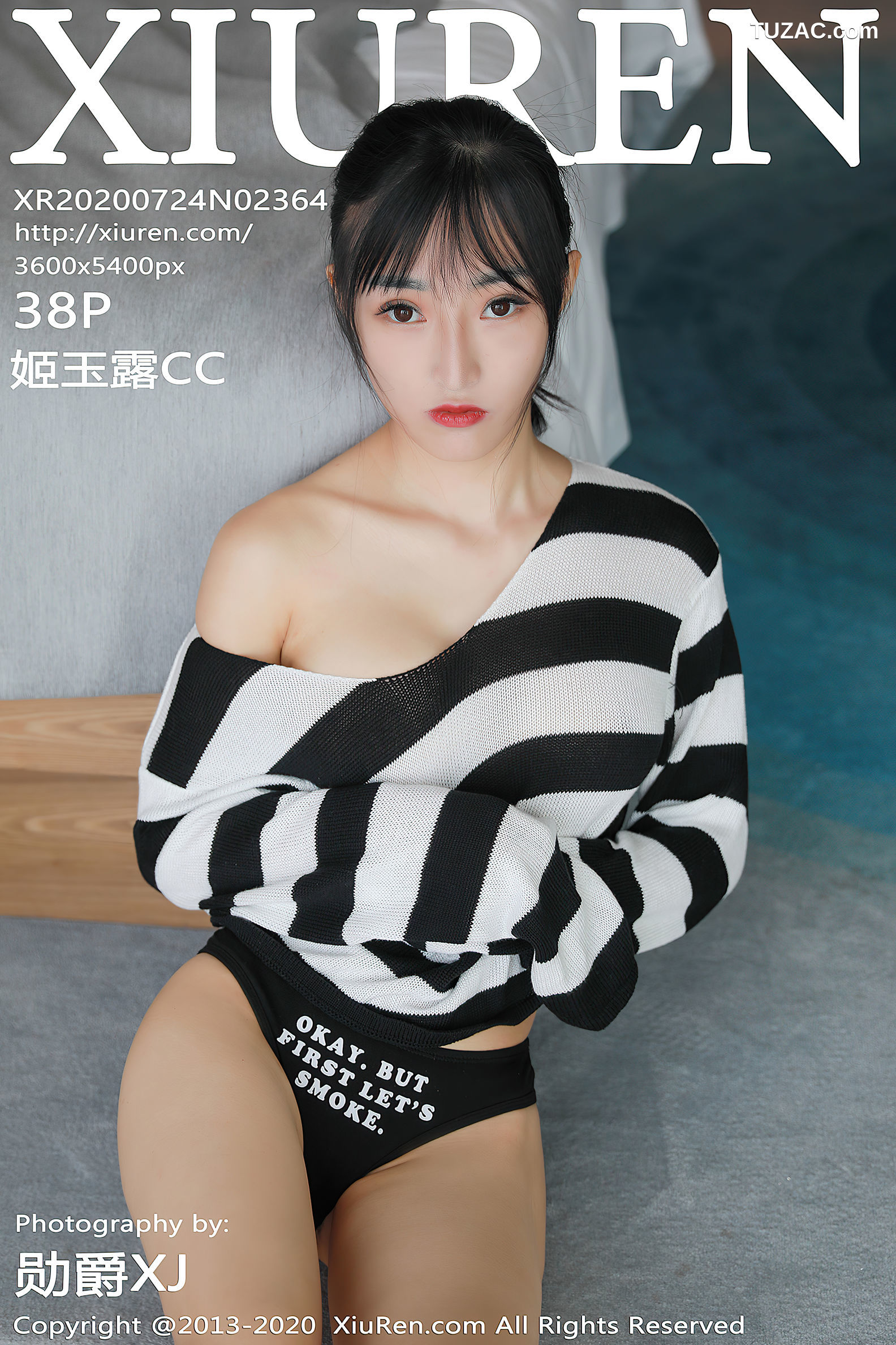 XiuRen秀人网-2364-姬玉露Cc-《热裤加小T恤充满了诱惑力》-2020.07.24