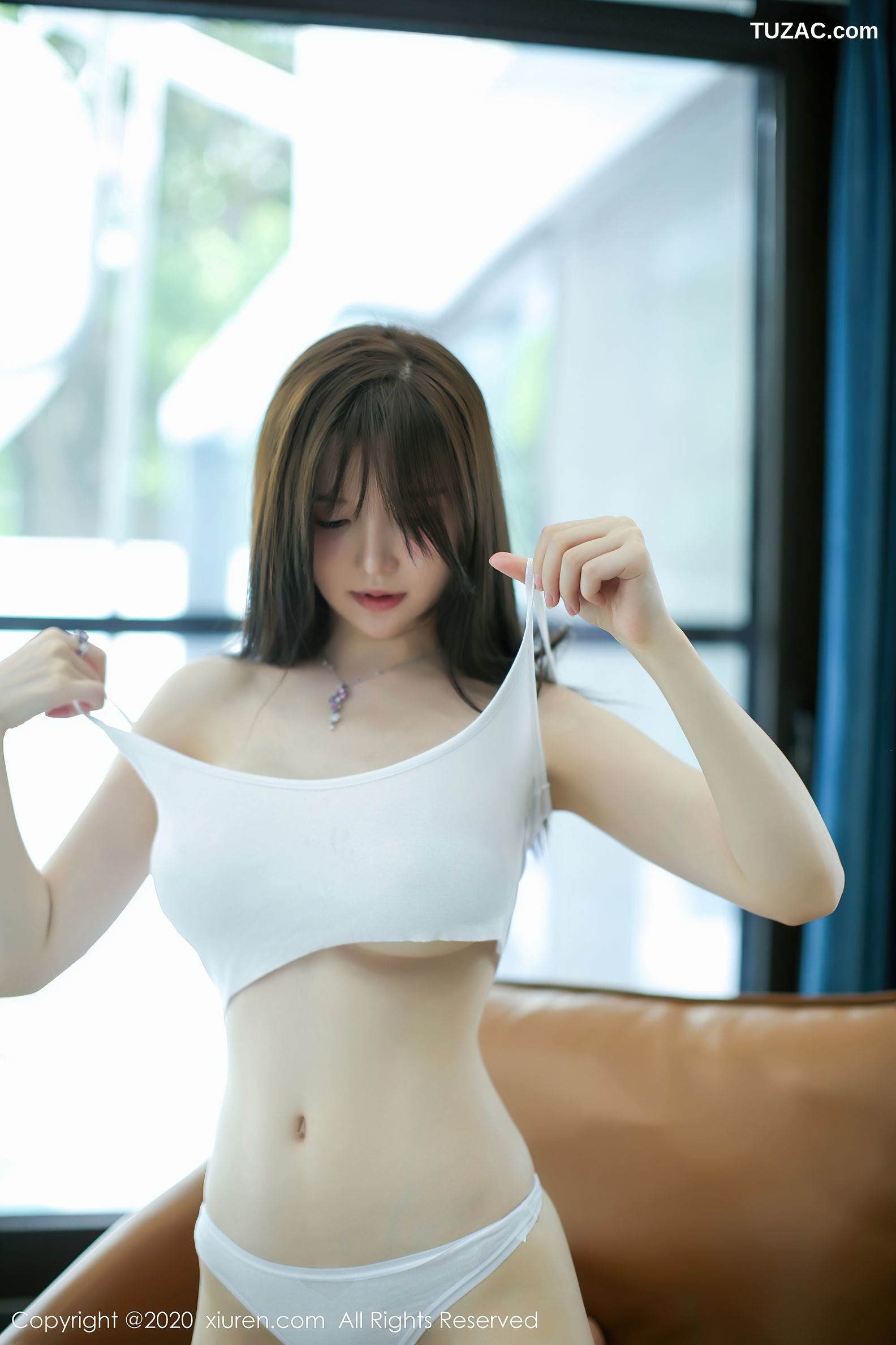 XiuRen秀人网-2565-糯美子-《居家女友白色吊带系列》-2020.09.16