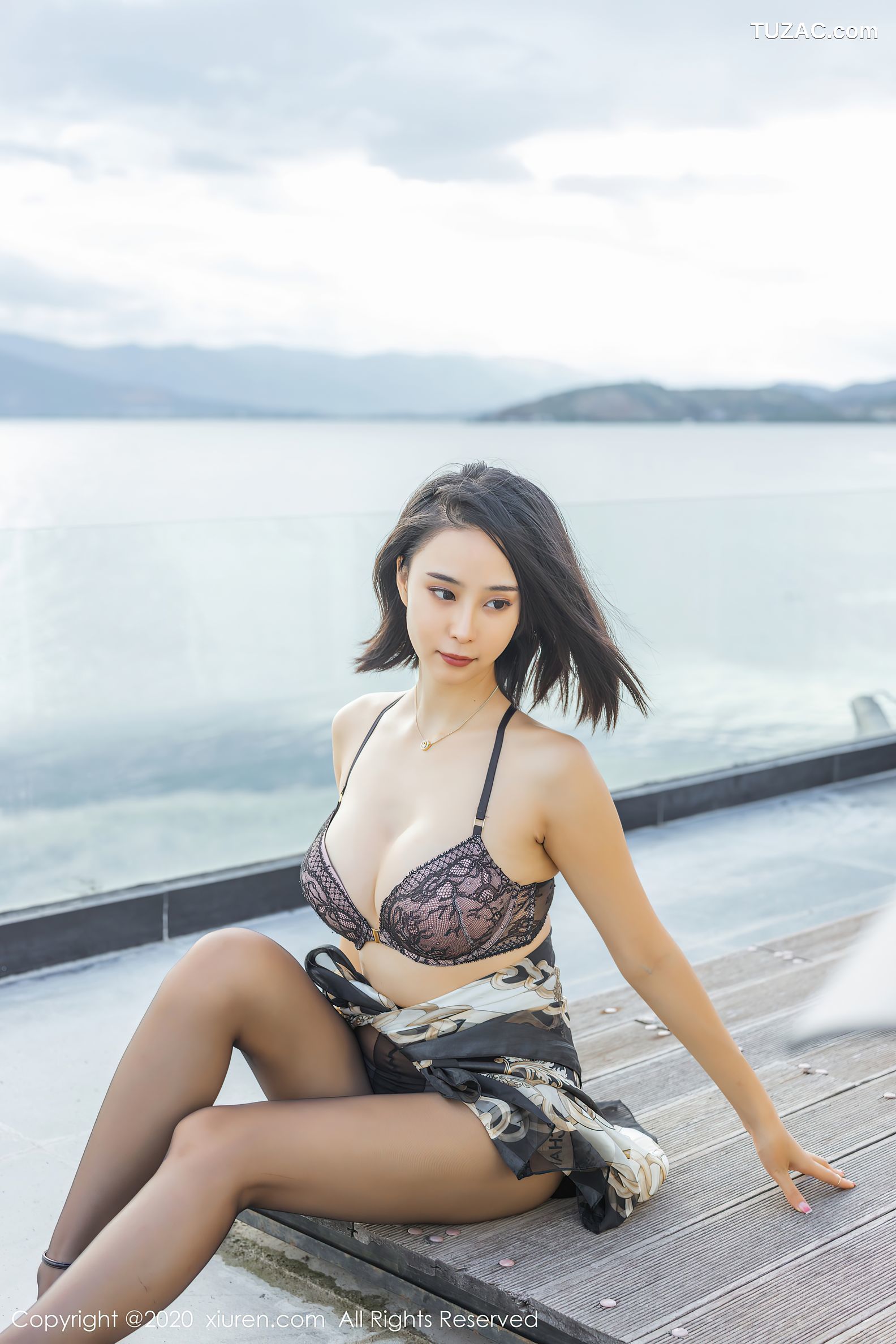 XiuRen秀人网-2635-蓝夏Akasha-《天空之境上华丽典雅服饰》-2020.10.10