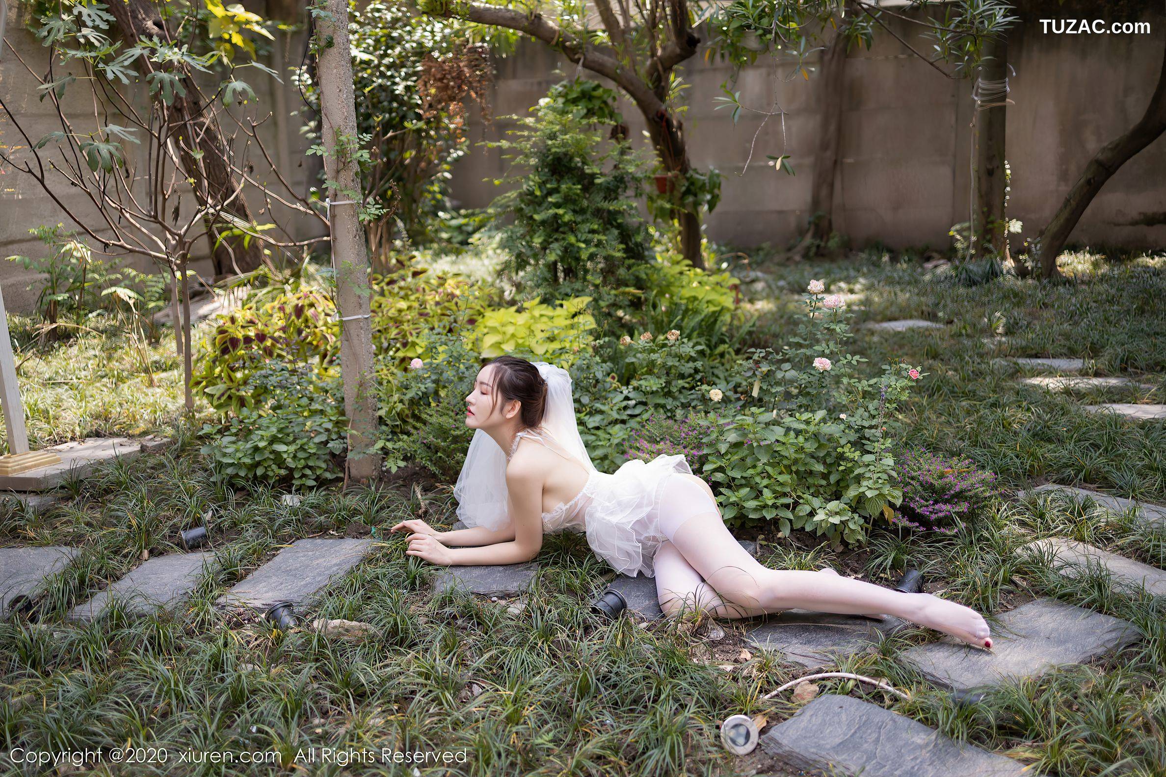 XiuRen秀人网-2706-沈梦瑶-《花园新娘套图主题写真》-2020.10.28