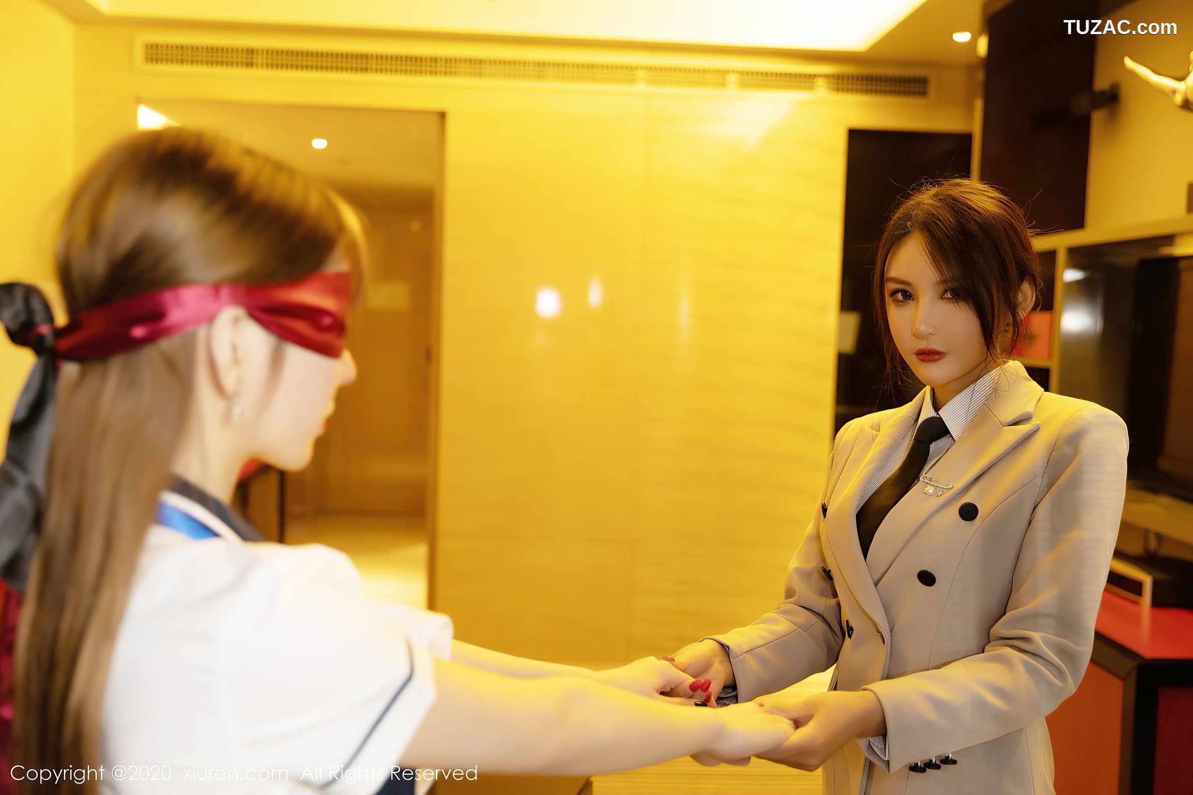 XiuRen秀人网-2857-周于希-尹菲-《办公室霸道总裁系列》-2020.12.04