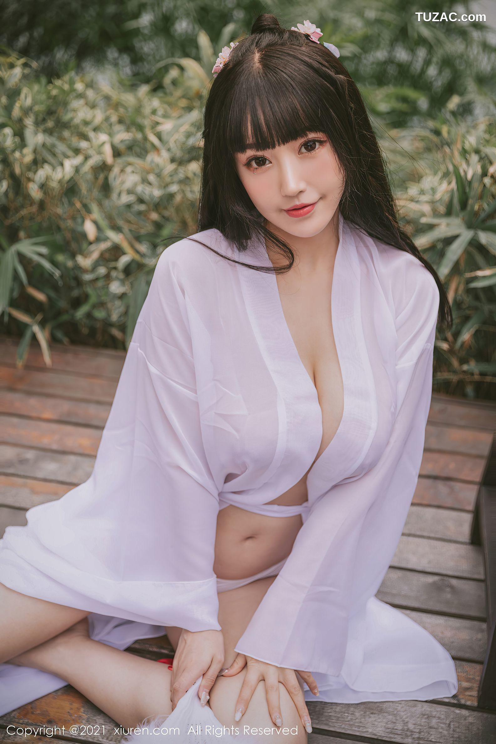 XiuRen秀人网-3749-朱可儿Flower-薄纱古风外拍主题户外-2021.08.03