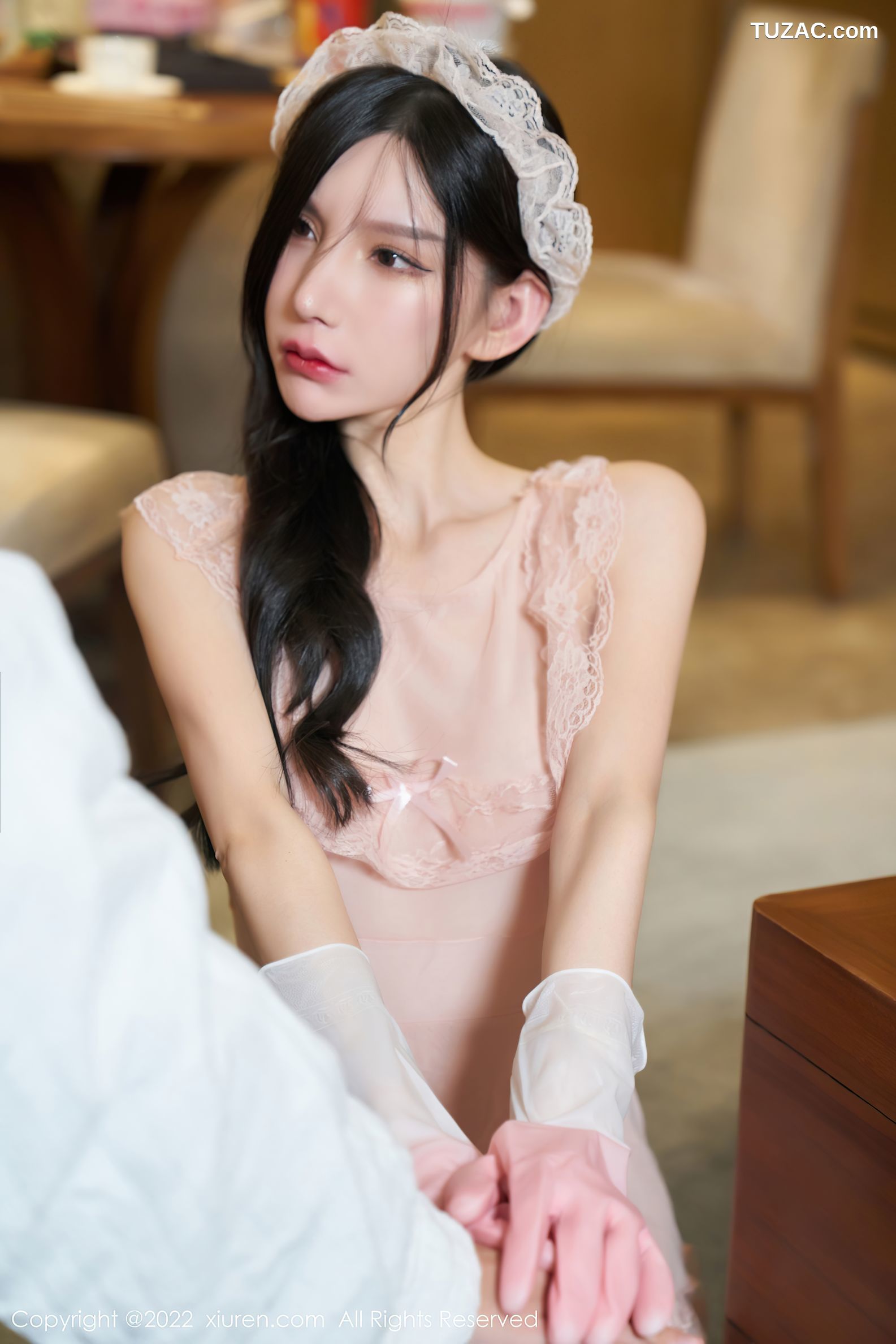 XiuRen秀人网-4468-周于希Sally-女佣角色主题粉色情趣服饰-2022.01.14