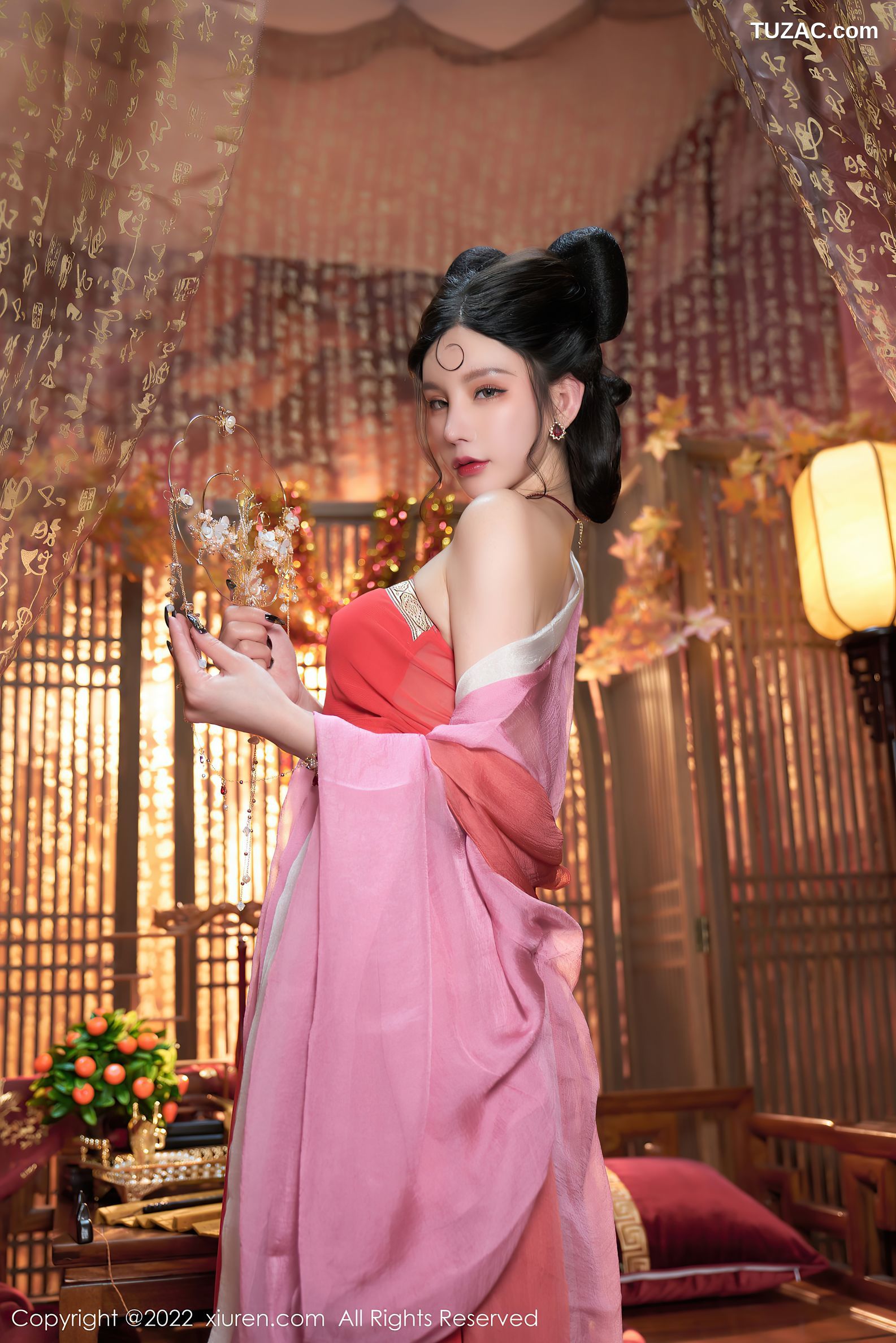 XiuRen秀人网-4575-周于希Sally-三亚旅拍妲己角色扮演古装服饰性感迷人-2022.02.11