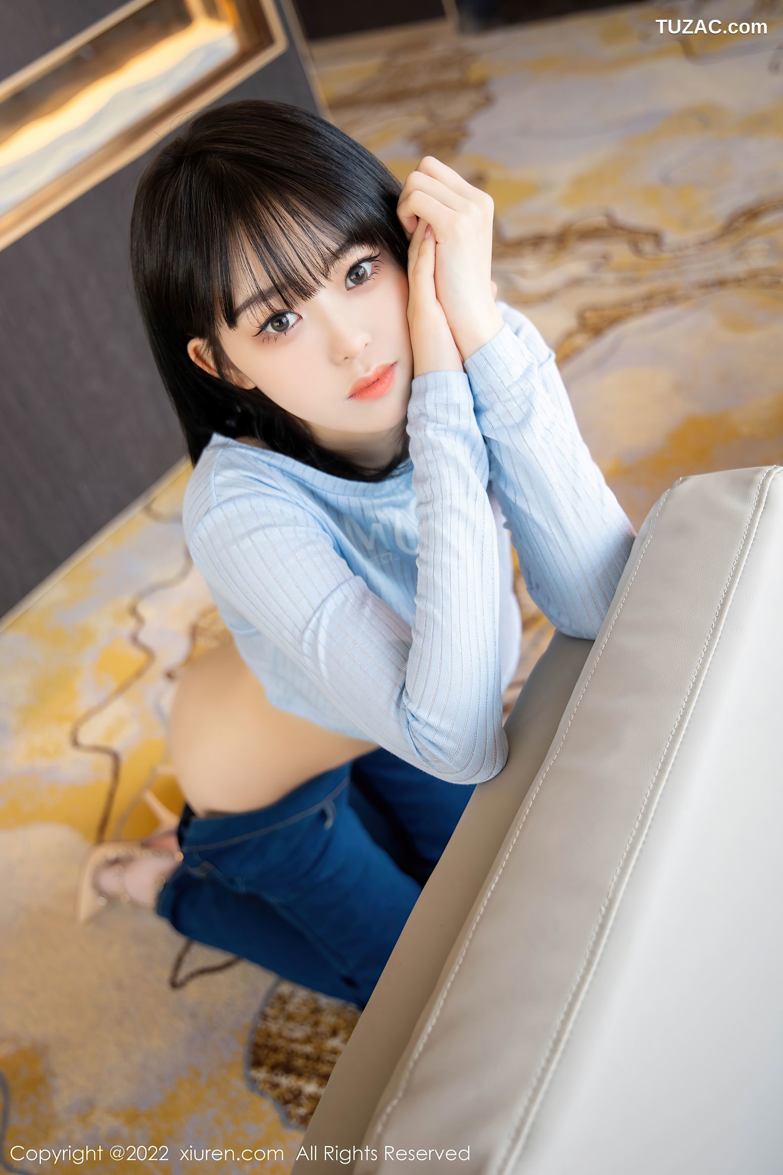XiuRen秀人网-4584-奶瓶-蓝色外套牛仔裤-2022.02.15