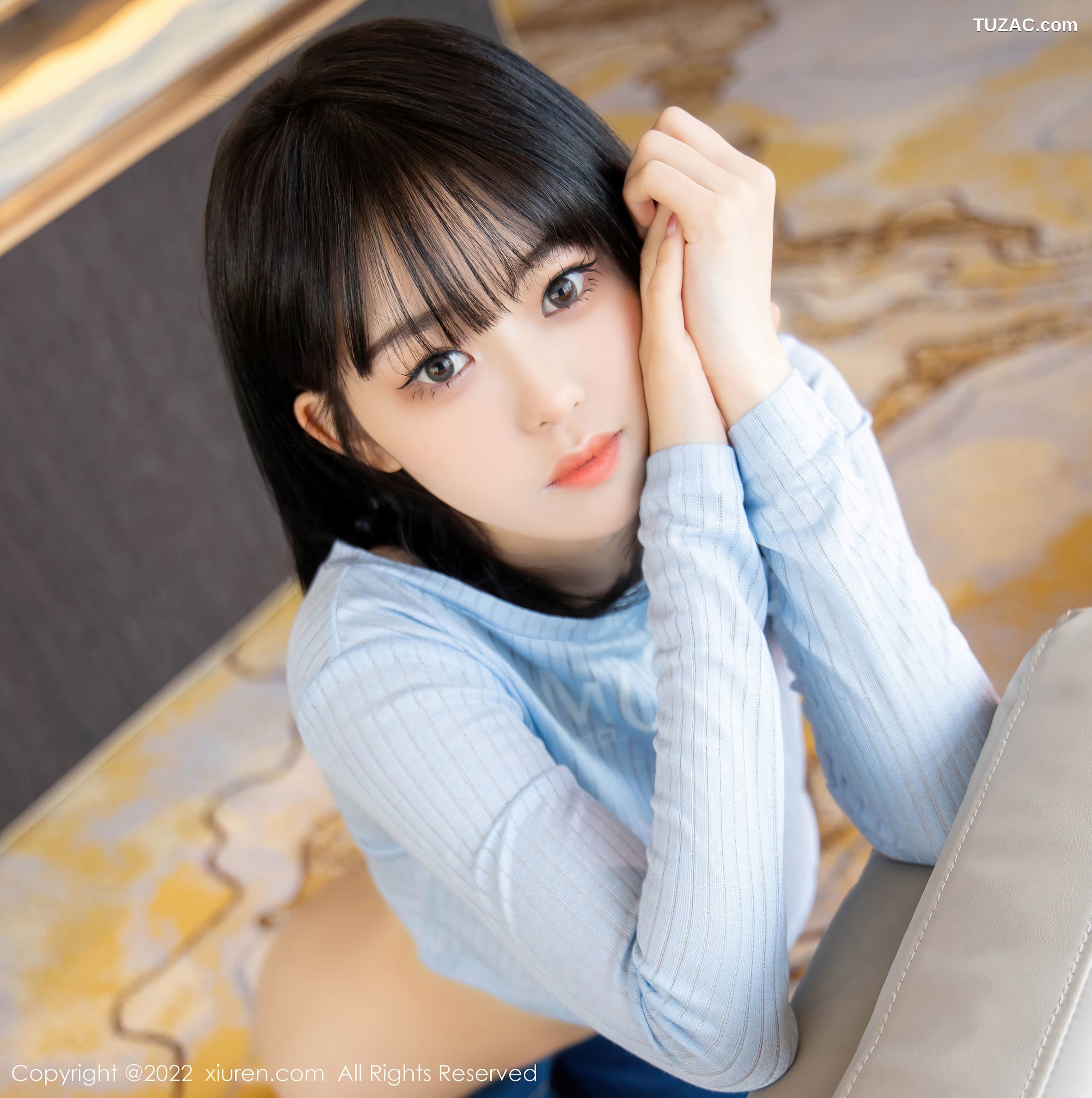 XiuRen秀人网-4584-奶瓶-蓝色外套牛仔裤-2022.02.15